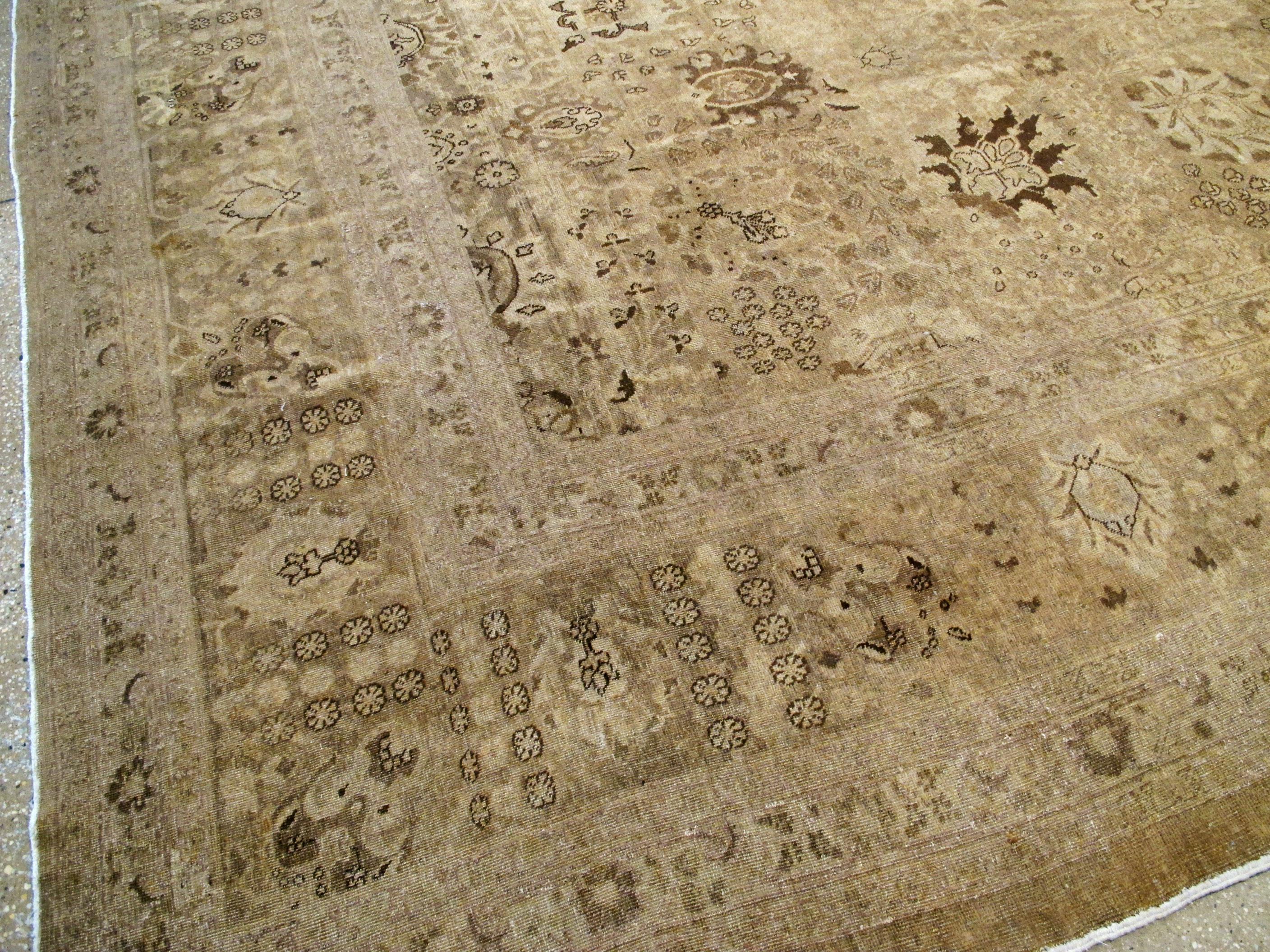 Antique Persian Tabriz Carpet For Sale 8