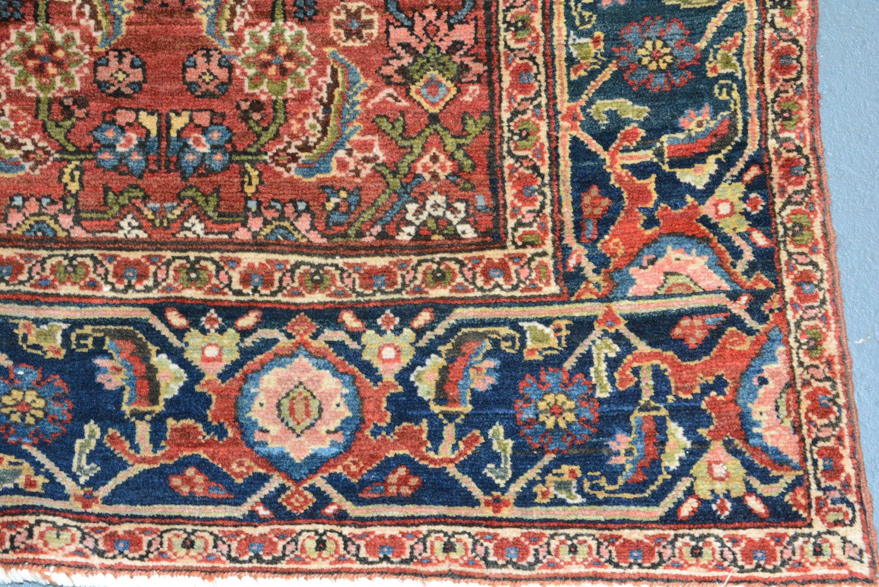 Antique Persian Tabriz Carpet In Excellent Condition For Sale In Closter, NJ
