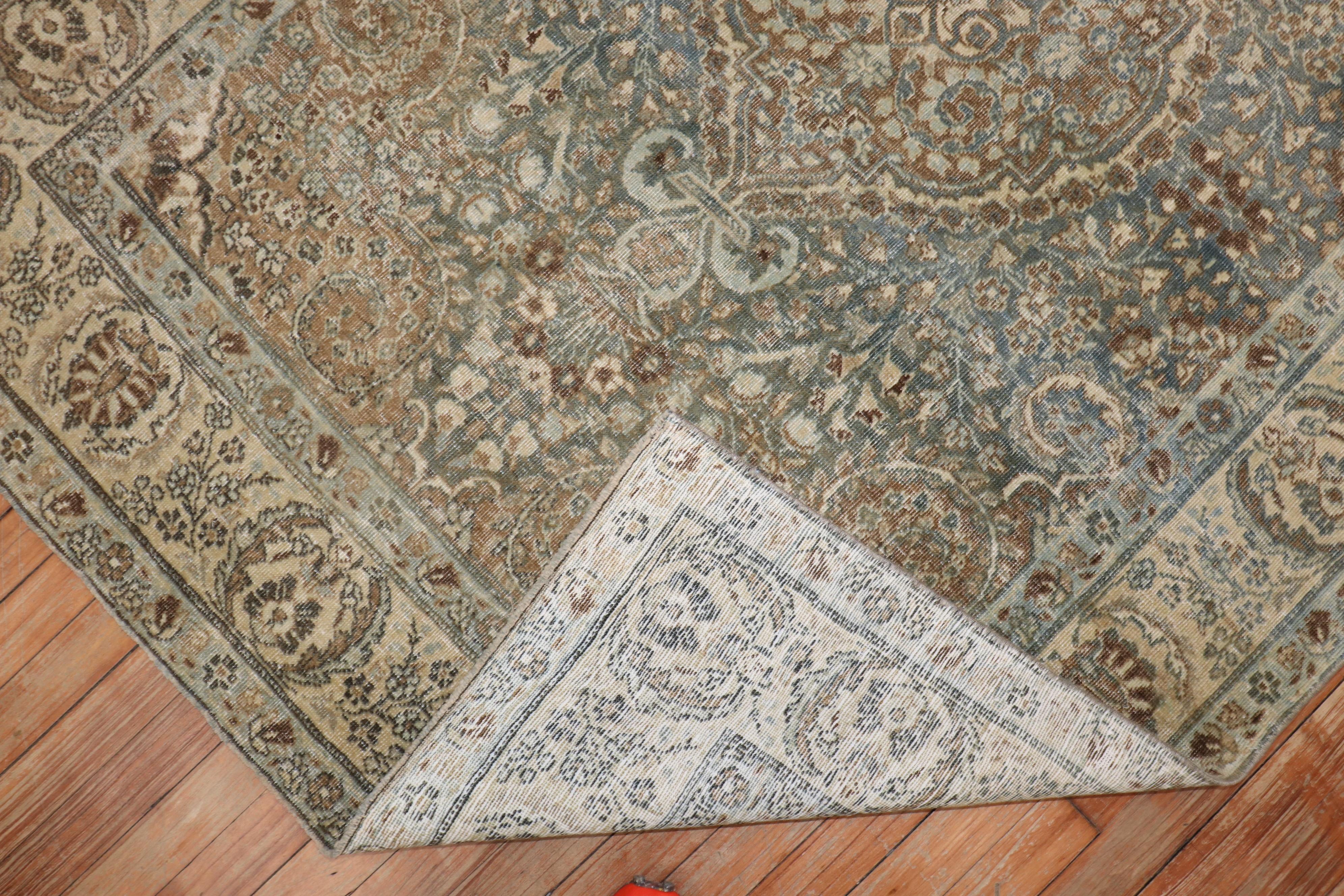 Antique Persian Tabriz Carpet In Good Condition For Sale In New York, NY
