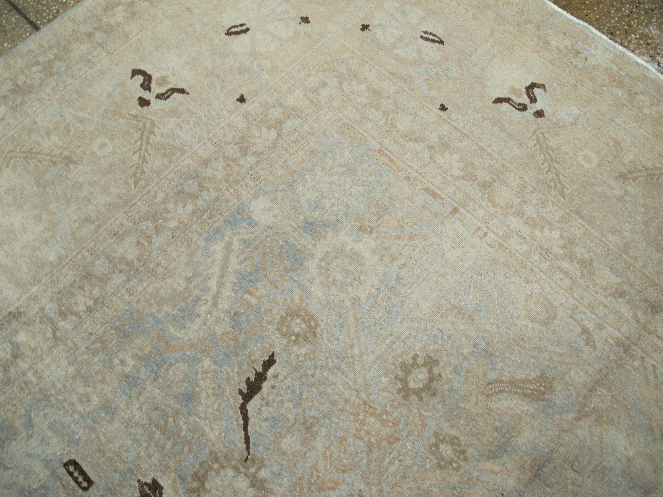 Wool Antique Persian Tabriz Carpet