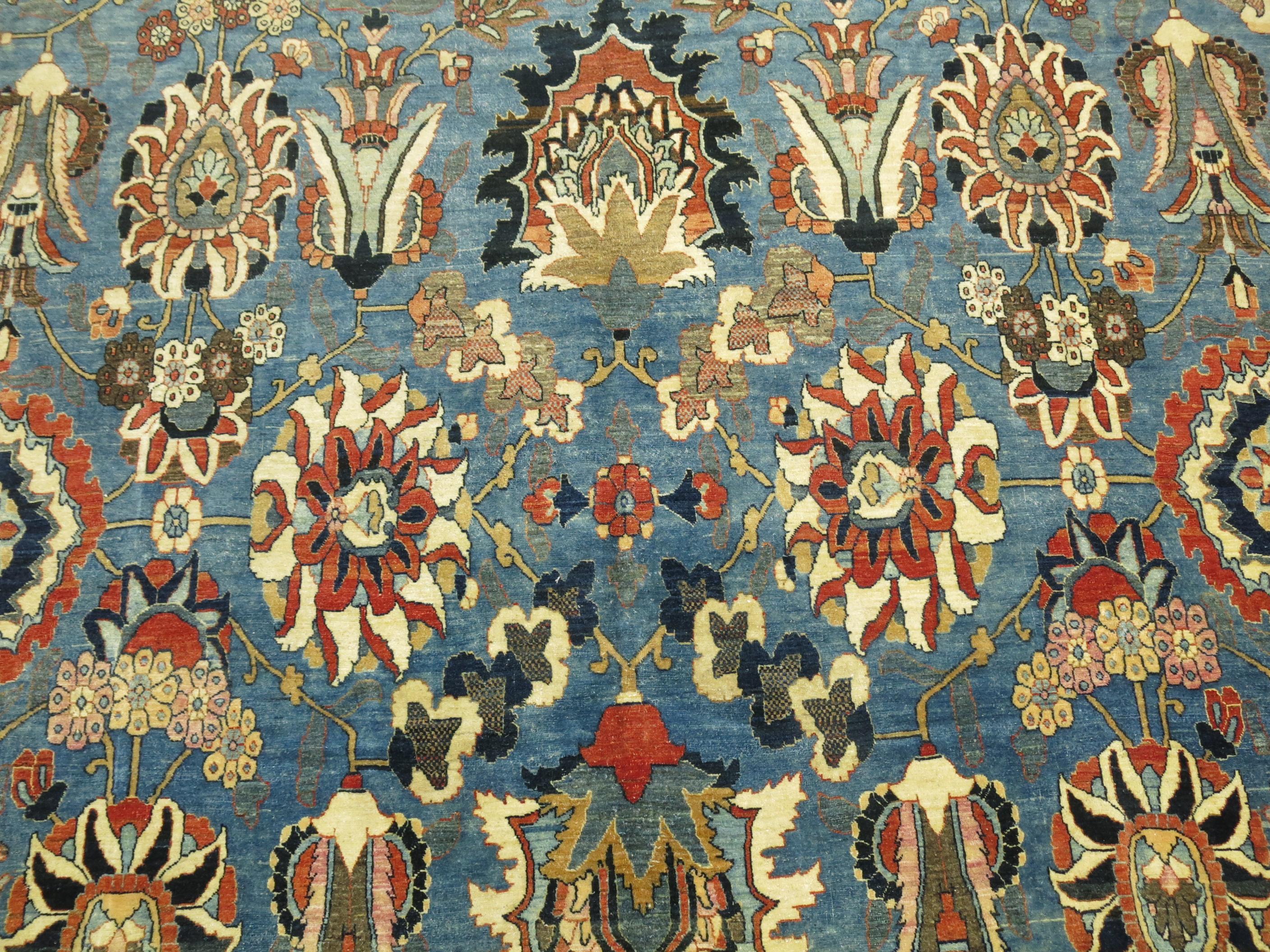  Zabihi Collection Antique Persian Tabriz Carpet For Sale 1