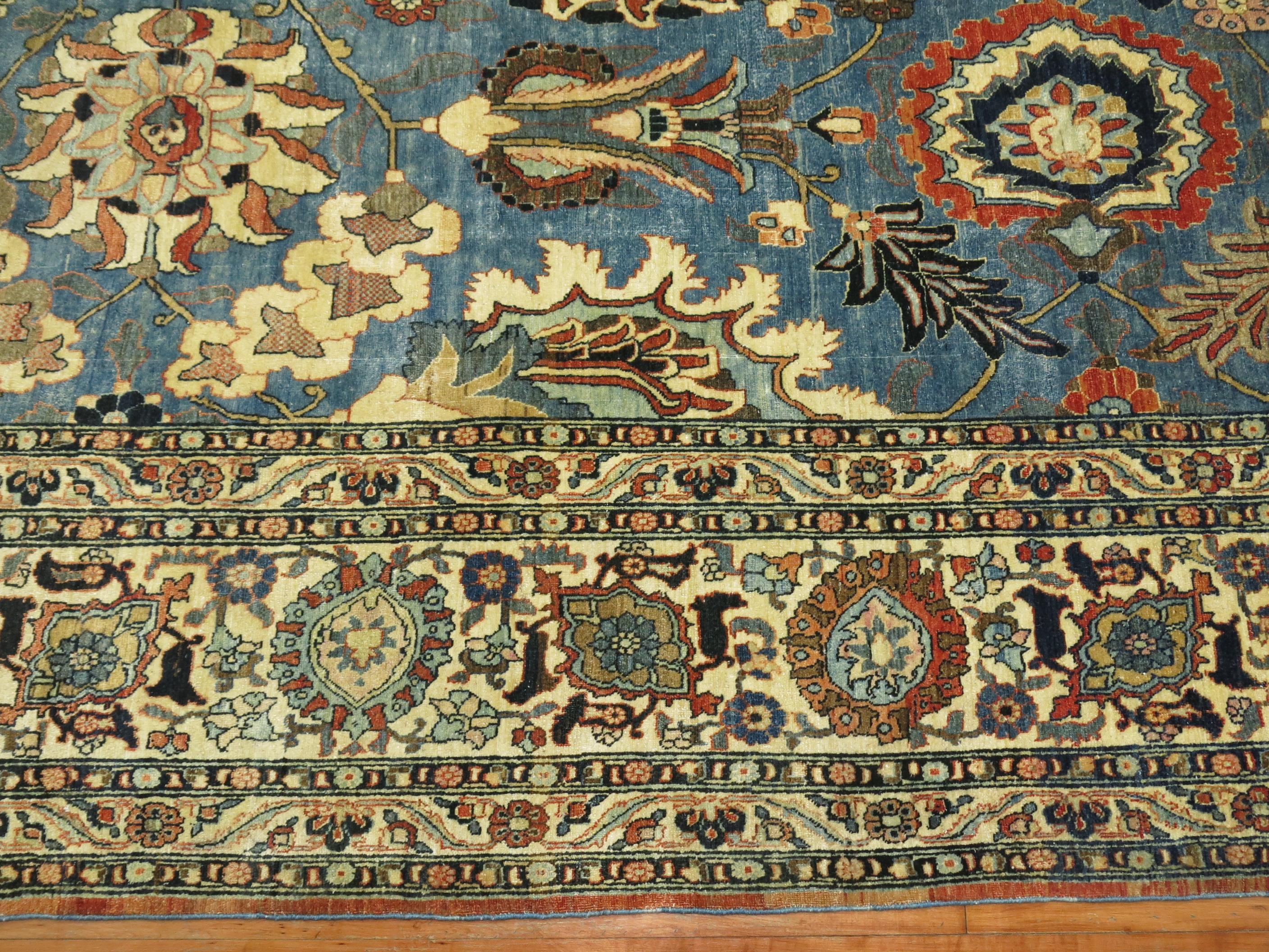  Zabihi Collection Antique Persian Tabriz Carpet For Sale 2