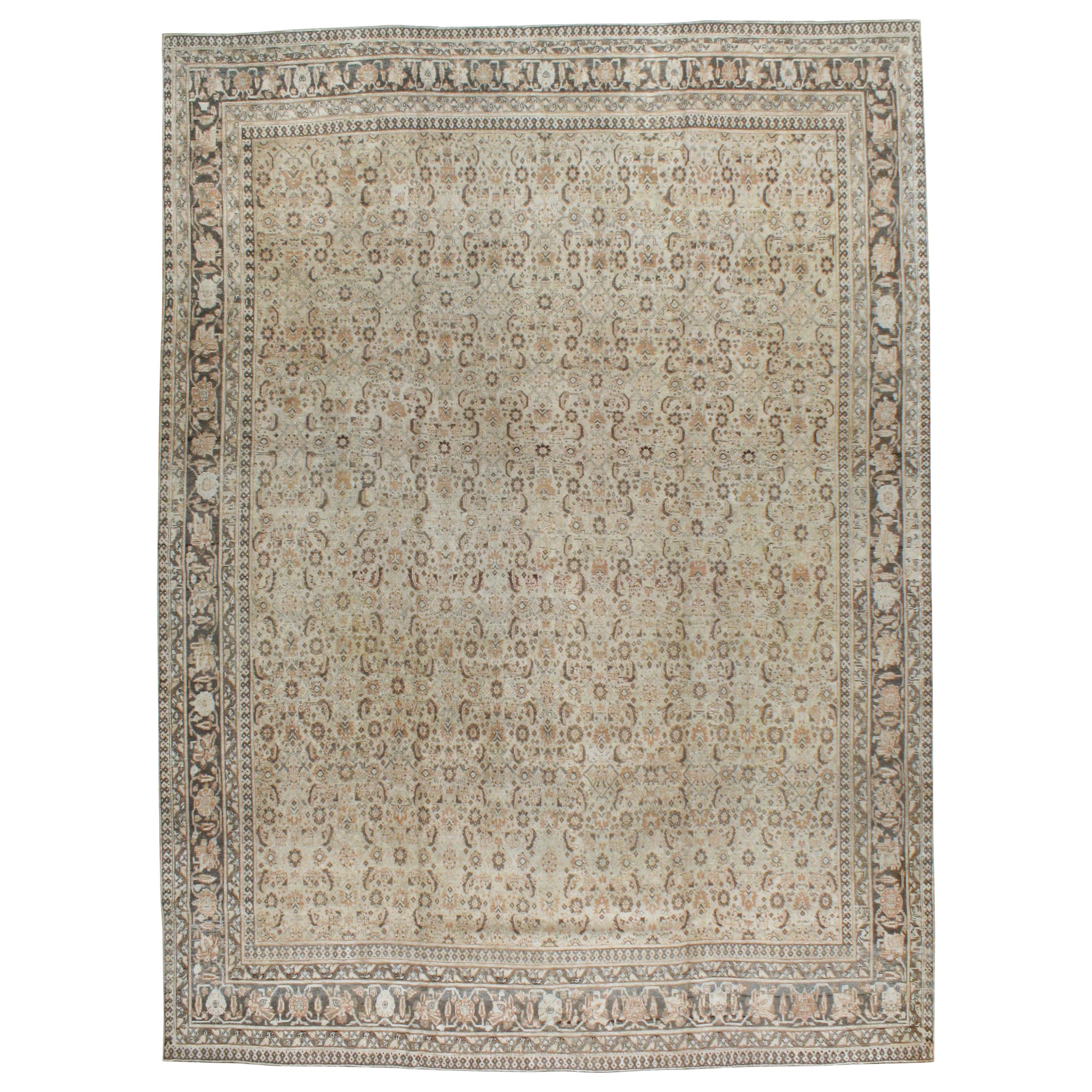 Antique Persian Tabriz Carpet