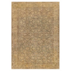 Authentic 19th Century Persian Tabriz Botanic Rug