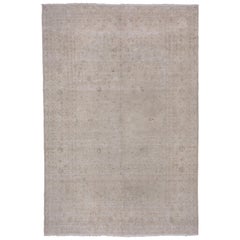 Antique Persian Tabriz Carpet, Light Palette, circa 1920s