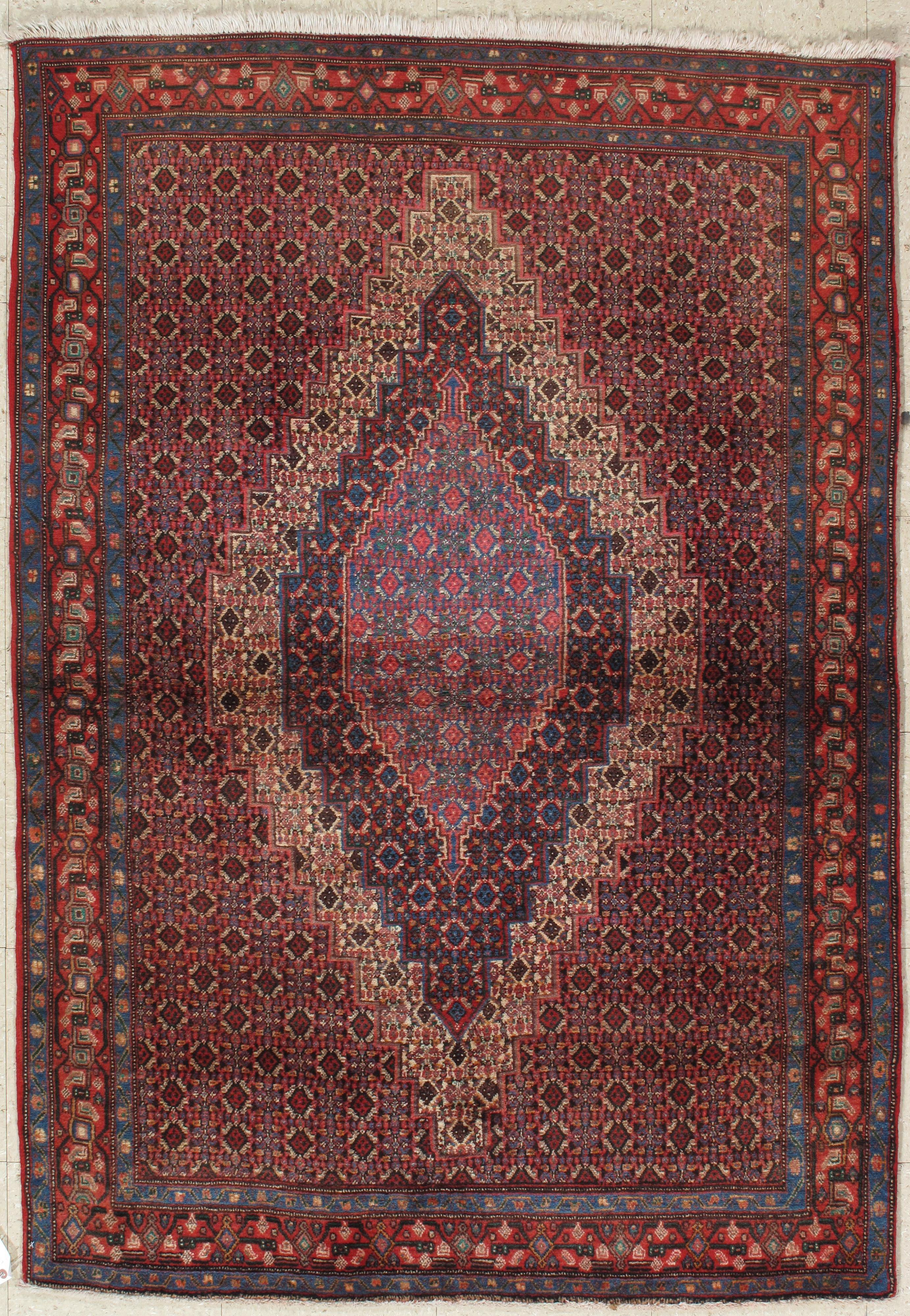 Antique Tabriz rugs are distinguished by their excellent weave and by their remarkable adherence to the classical traditions of Persian rug design. The city of Tabriz, situated in the Northwest region of Persia, was the earliest capital of the