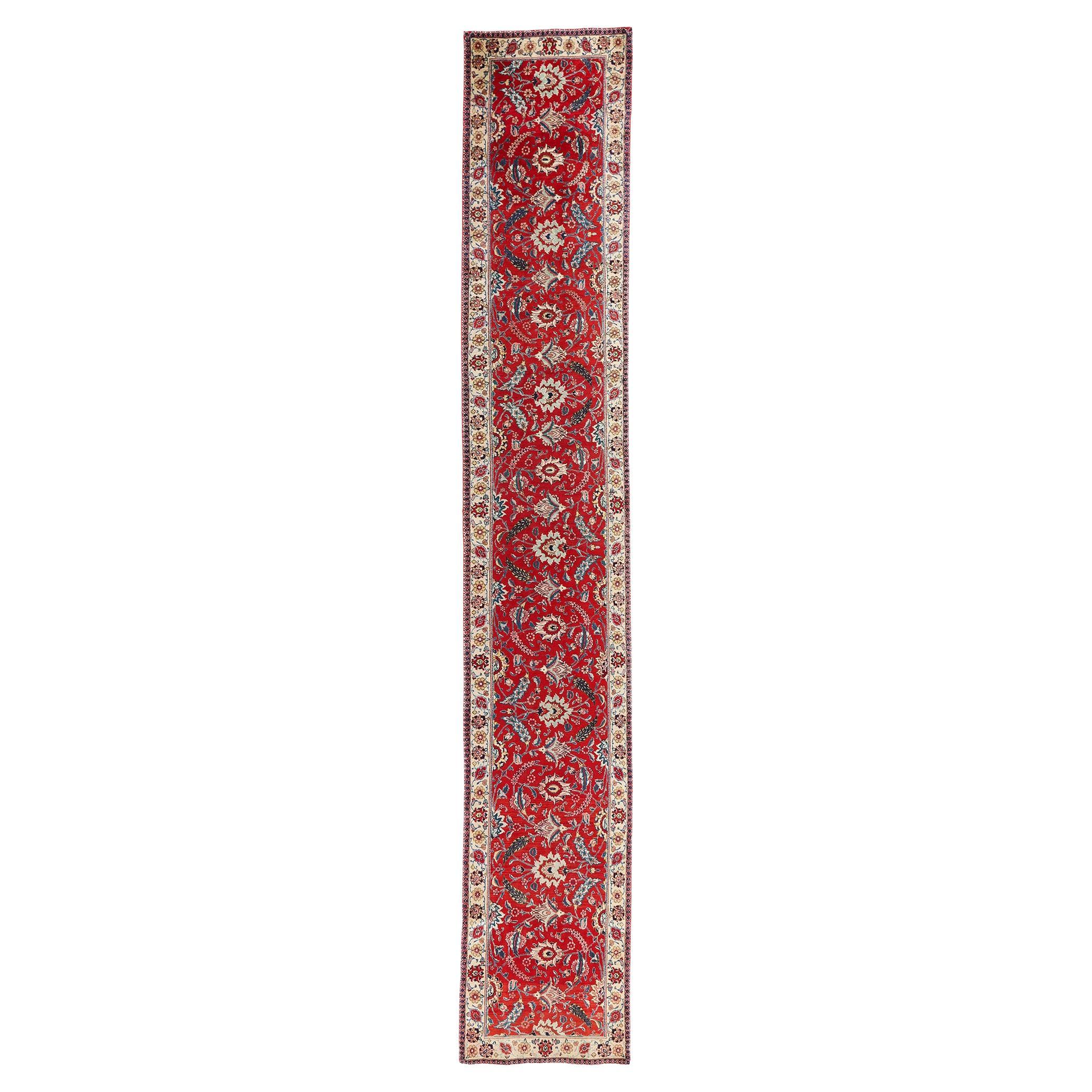Antique Persian Tabriz Carpet with Traditional Style For Sale