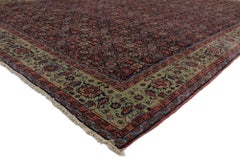 Antique Persian Tabriz Rug with Classic Herati Design