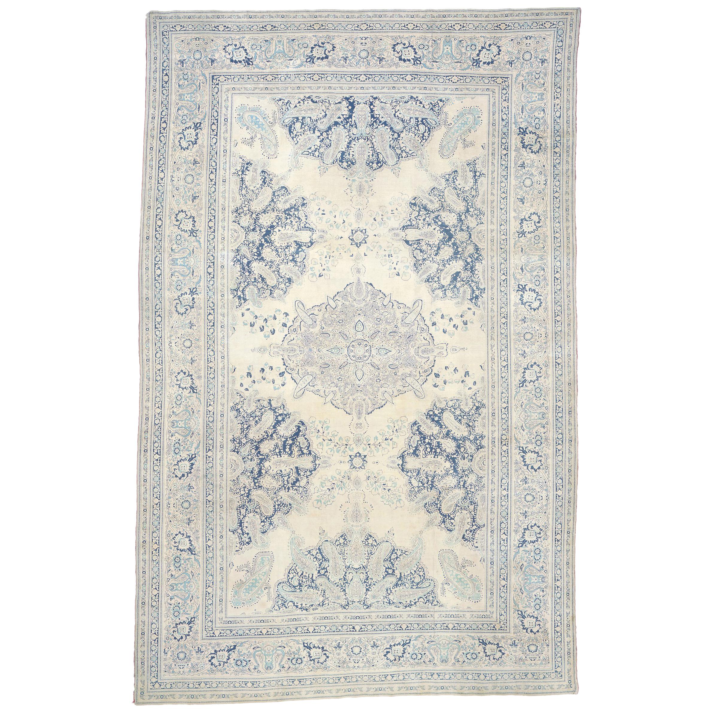 Antique Persian Tabriz Cotton Rug