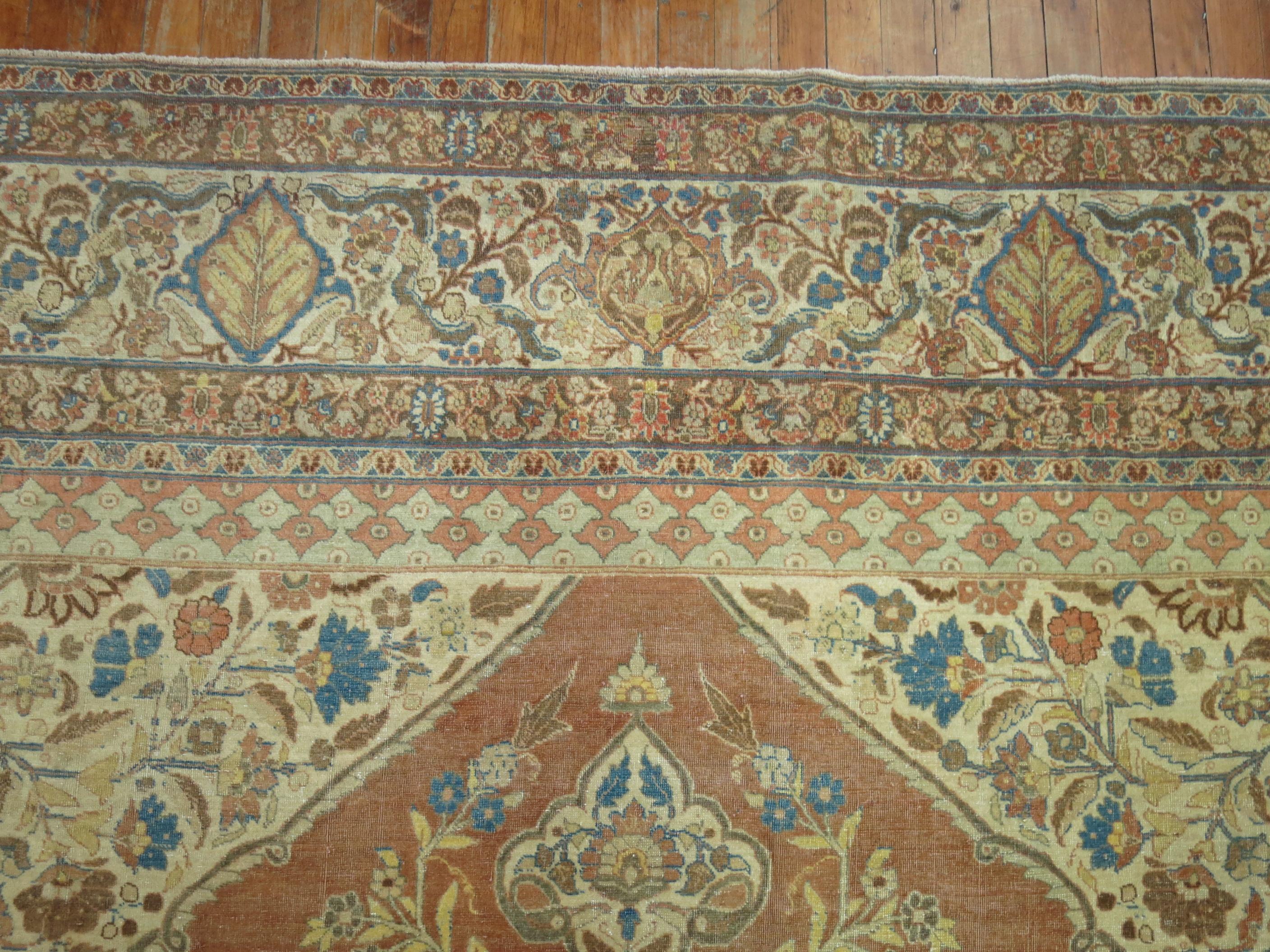 Antique Persian Tabriz For Sale 9