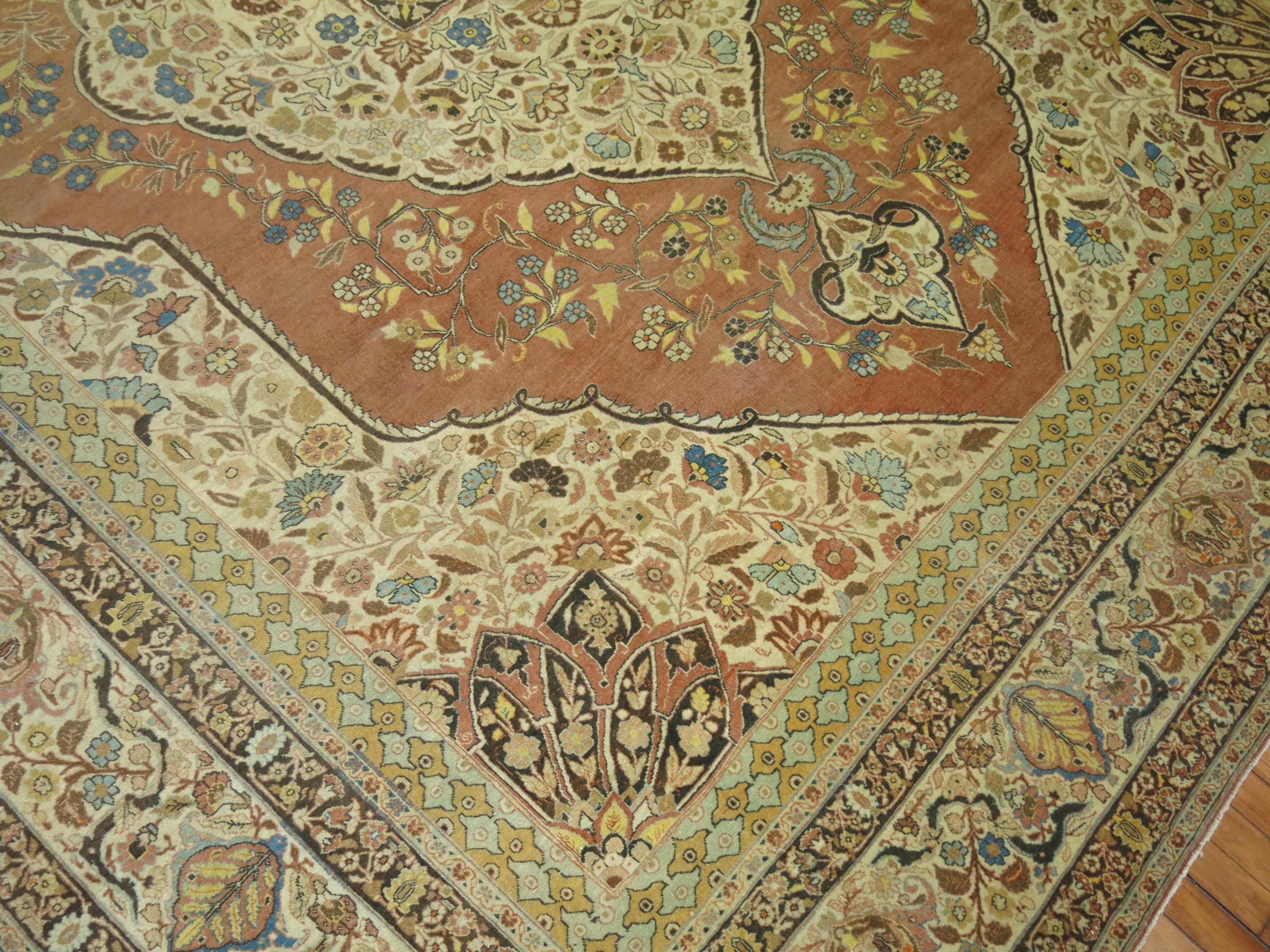 Antique Persian Tabriz For Sale 11