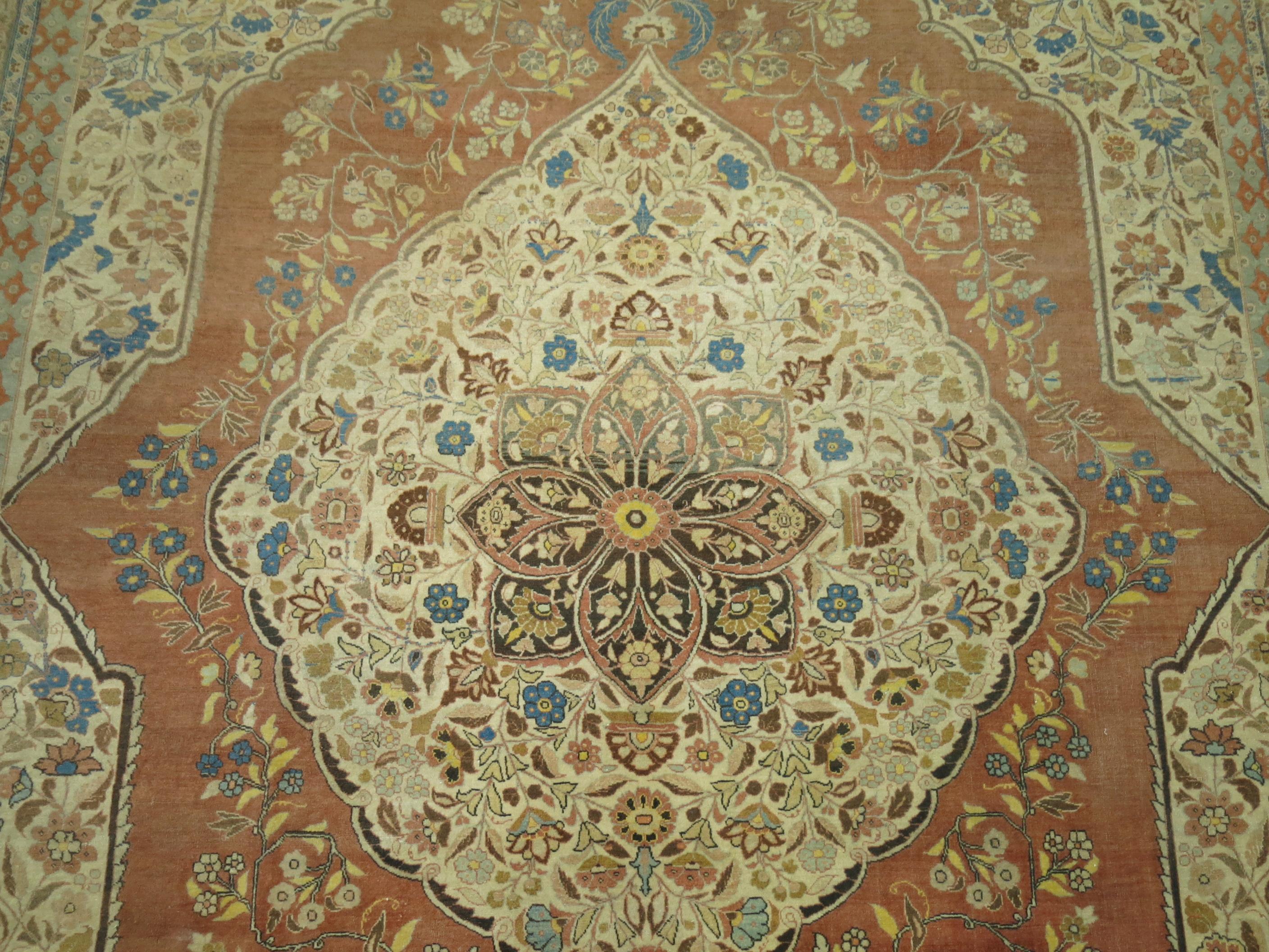 Antique Persian Tabriz For Sale 12