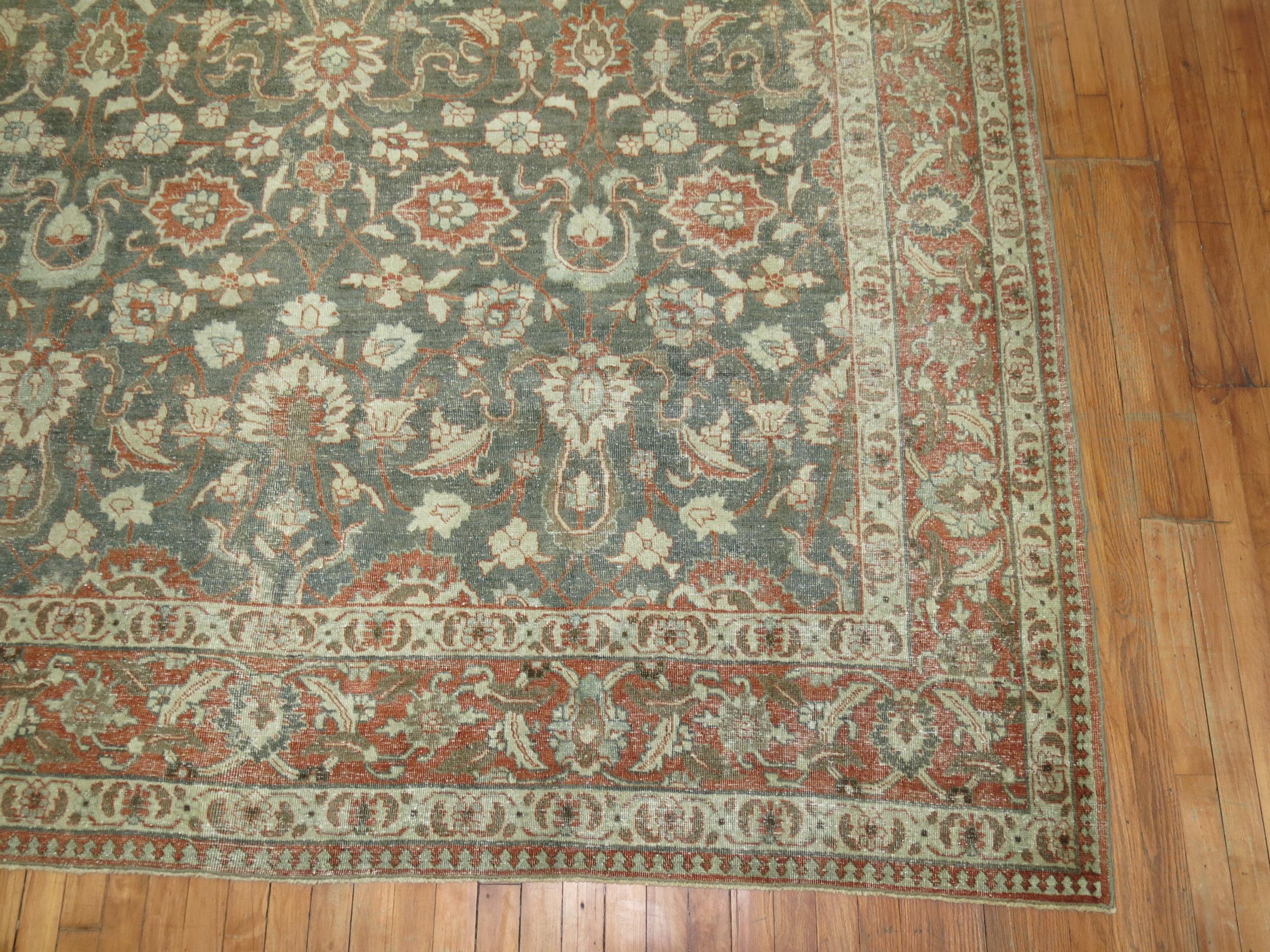 Malayer Antique Persian Tabriz For Sale