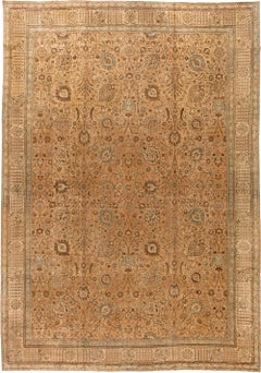 Authentique tapis persan de Tabriz du 19ème siècle