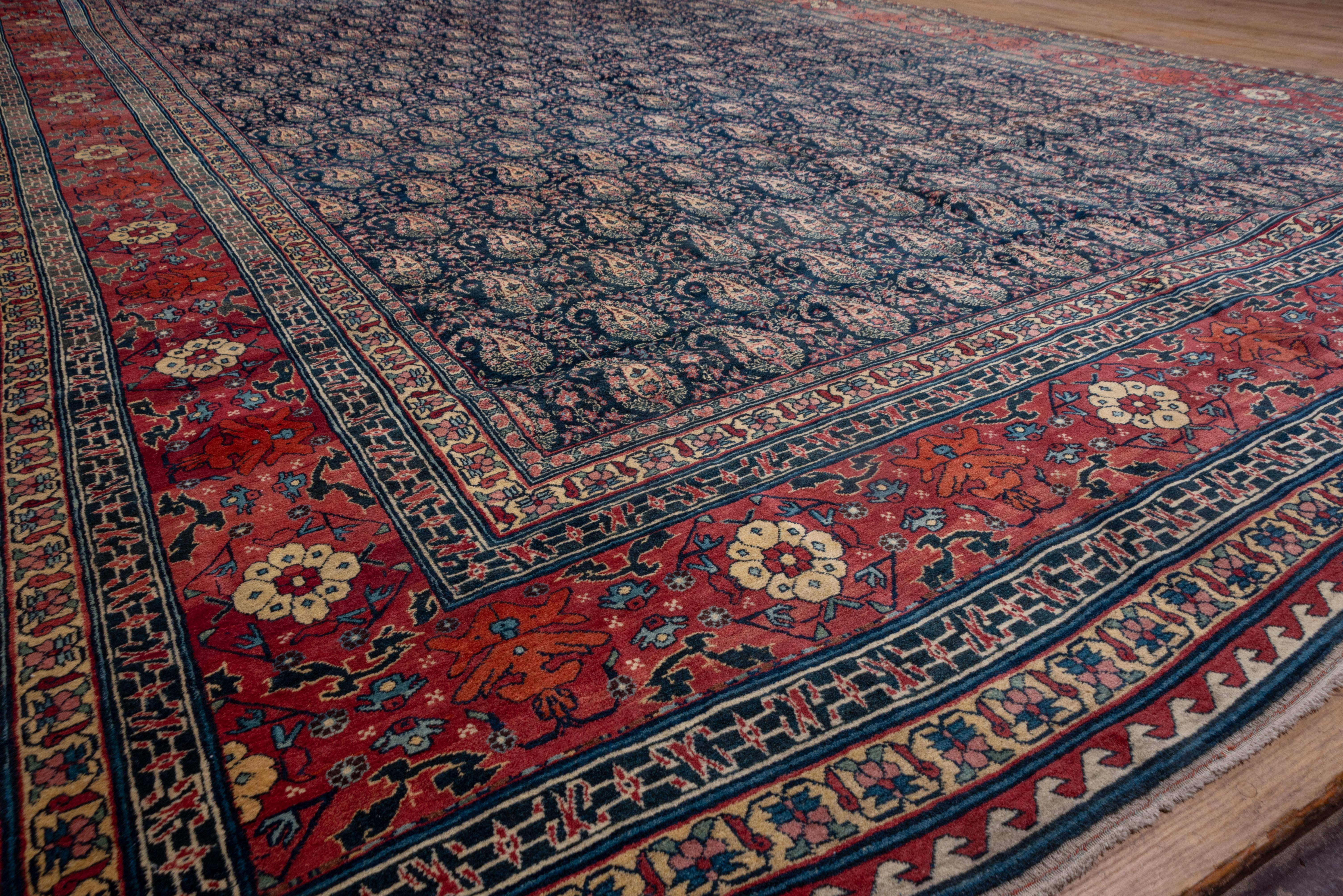 Antique Persian Tabriz Gallery Carpet, circa 1910s For Sale 2