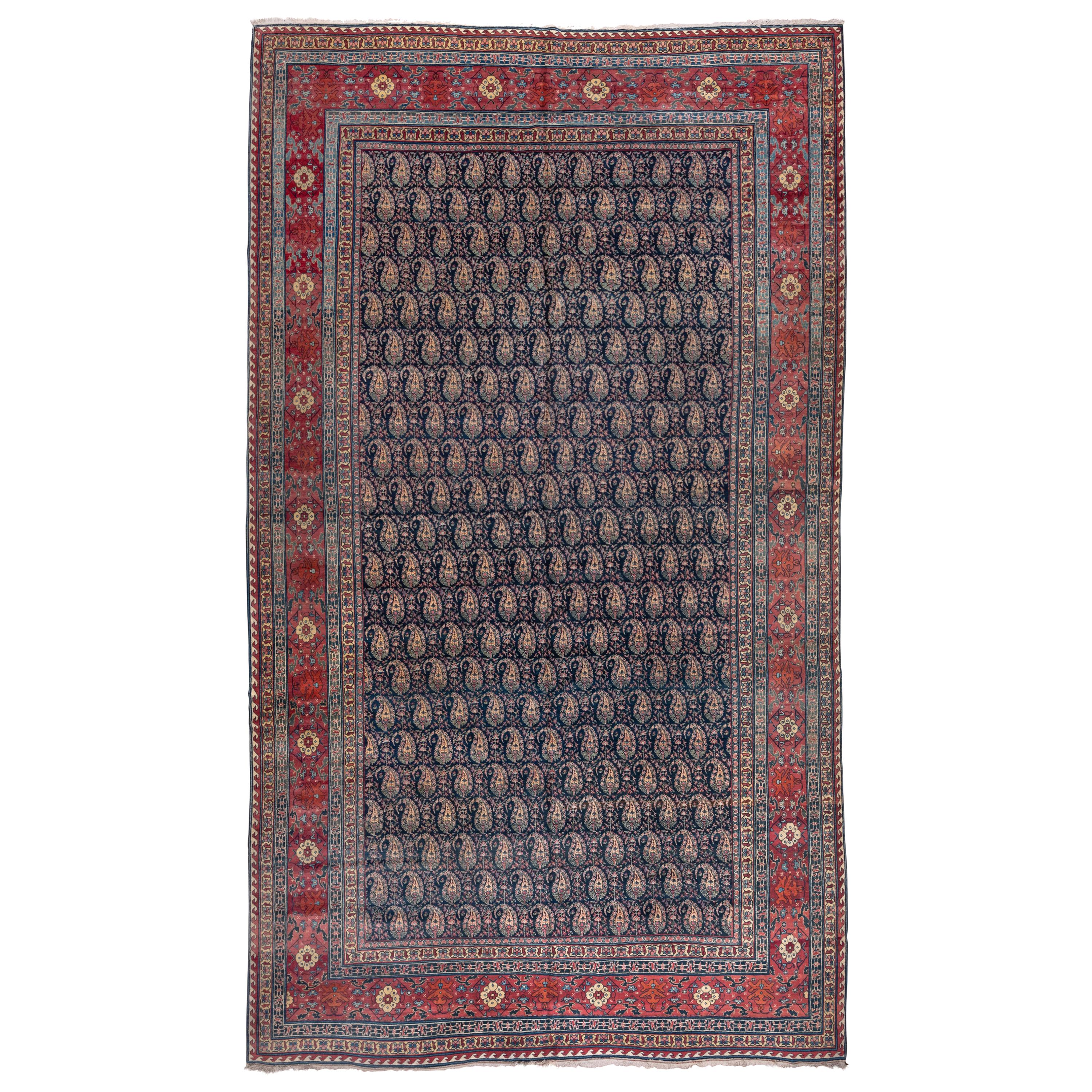 Tapis persan ancien de Tabriz Gallery, vers les années 1910