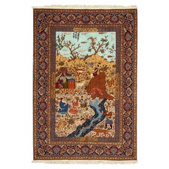 Tapis persan ancien Tabriz Hadad - Taille : 6'8 x 4'8