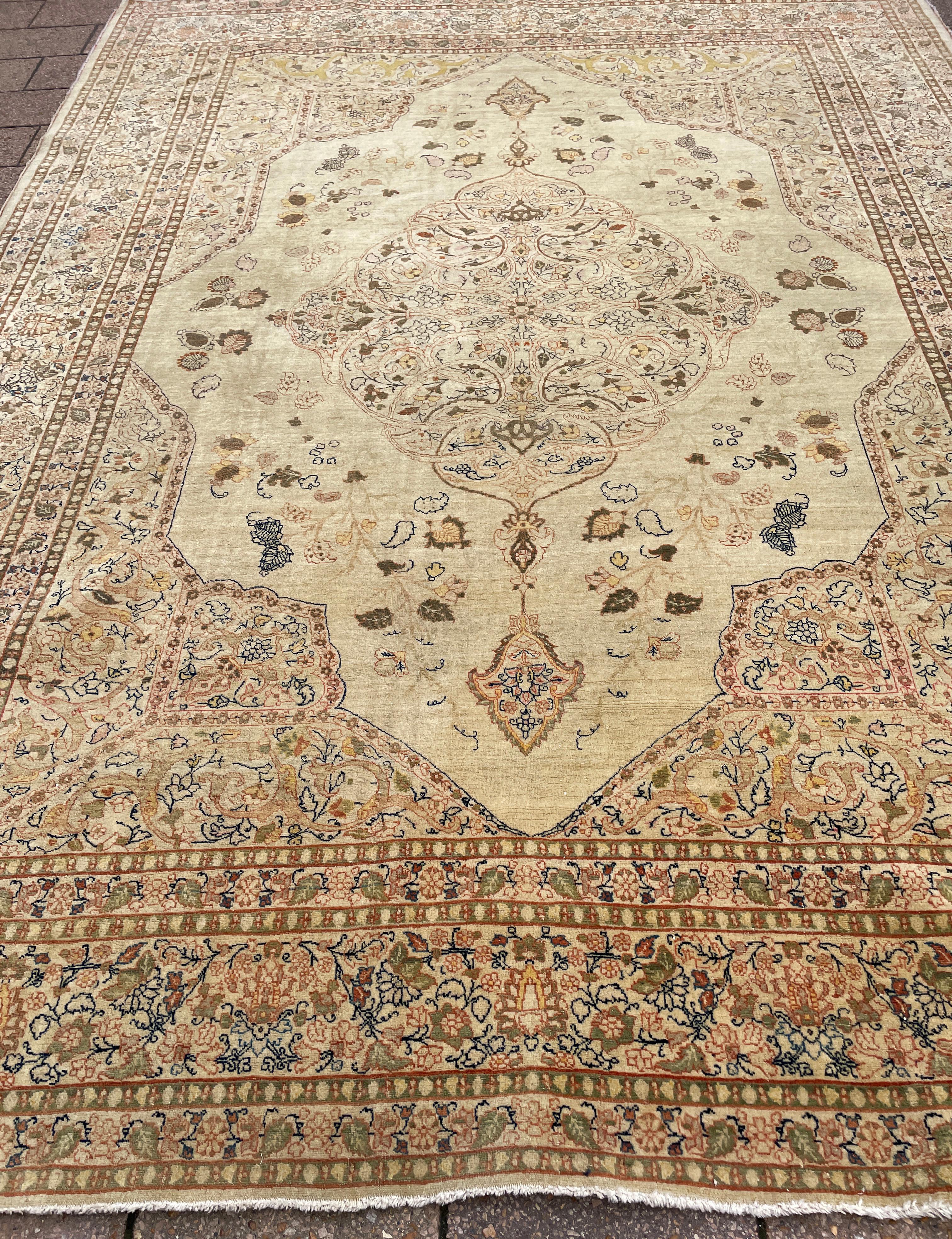 Antique Persian Tabriz Hajji Jalili Carpet, The Best Of Persian Rugs For Sale 5