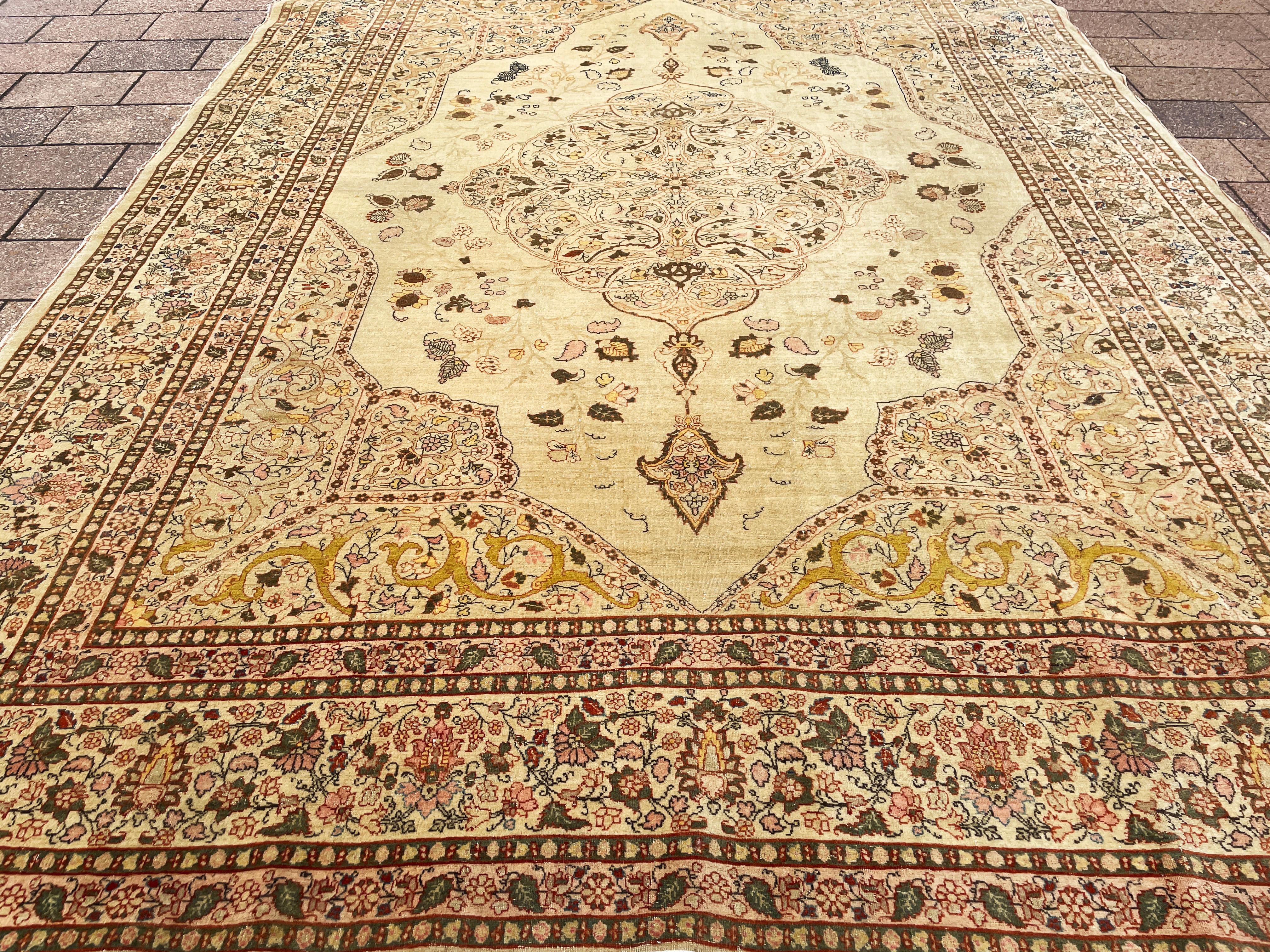 19th Century Antique Persian Tabriz Hajji Jalili Carpet, The Best Of Persian Rugs For Sale