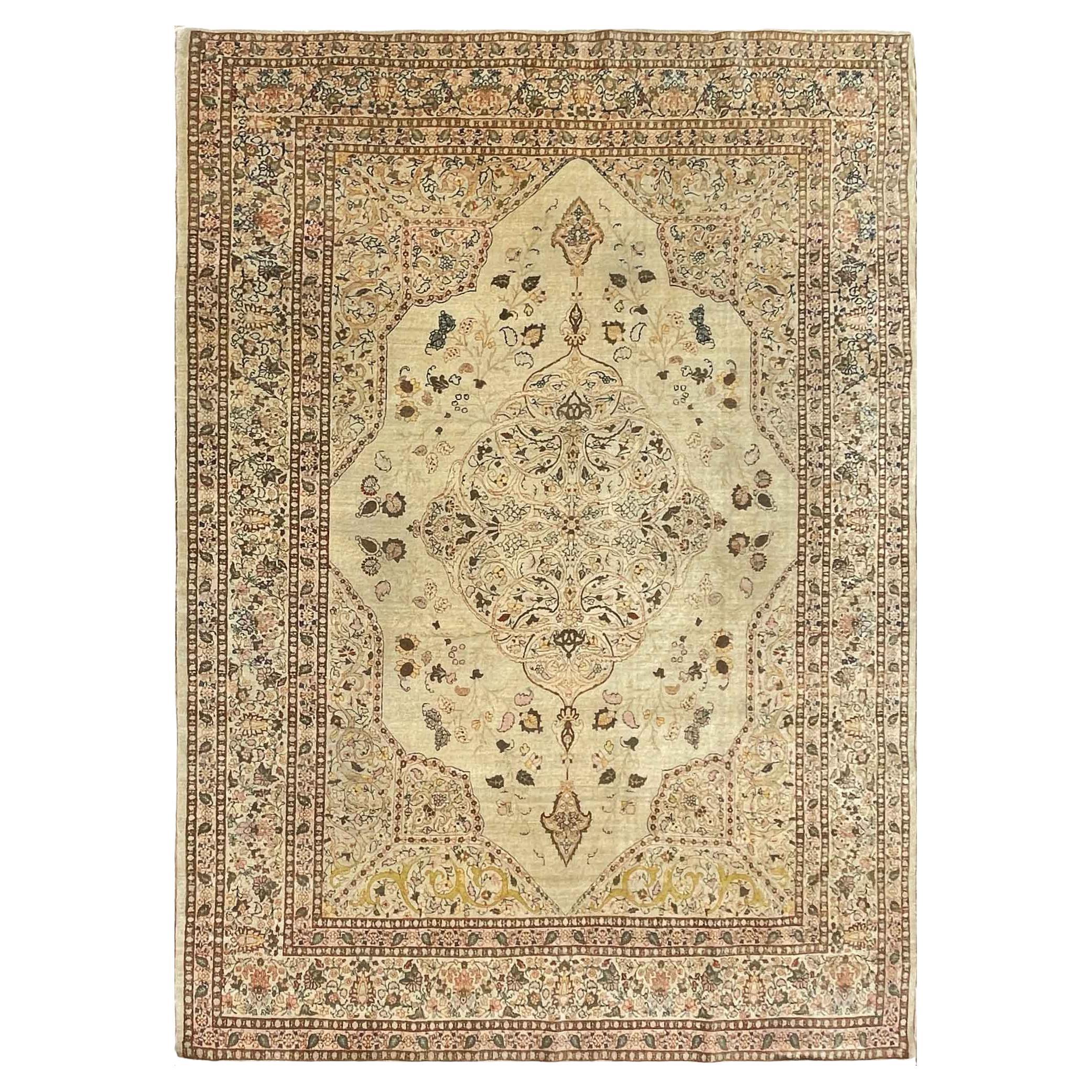 Antique Persian Tabriz Hajji Jalili Carpet, The Best Of Persian Rugs For Sale