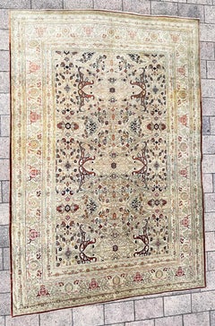 Antique Persian Tabriz Hajji Jalili Carpet, The crown Of Persian Rugs