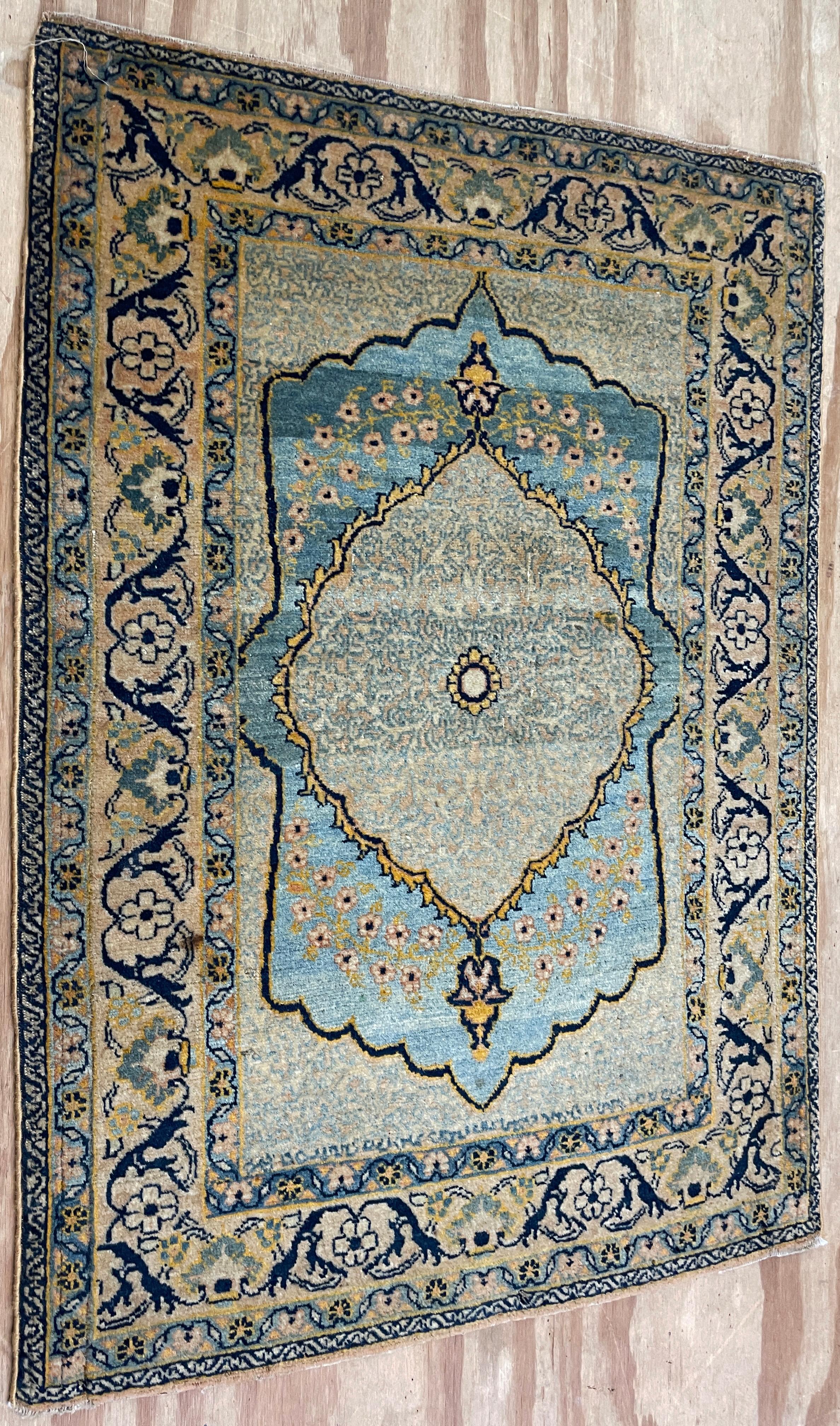 Antiker persischer Täbris Hajji-Jalili-Teppich aus Hajji, das Beste aus Perserteppichen (Tabriz) im Angebot