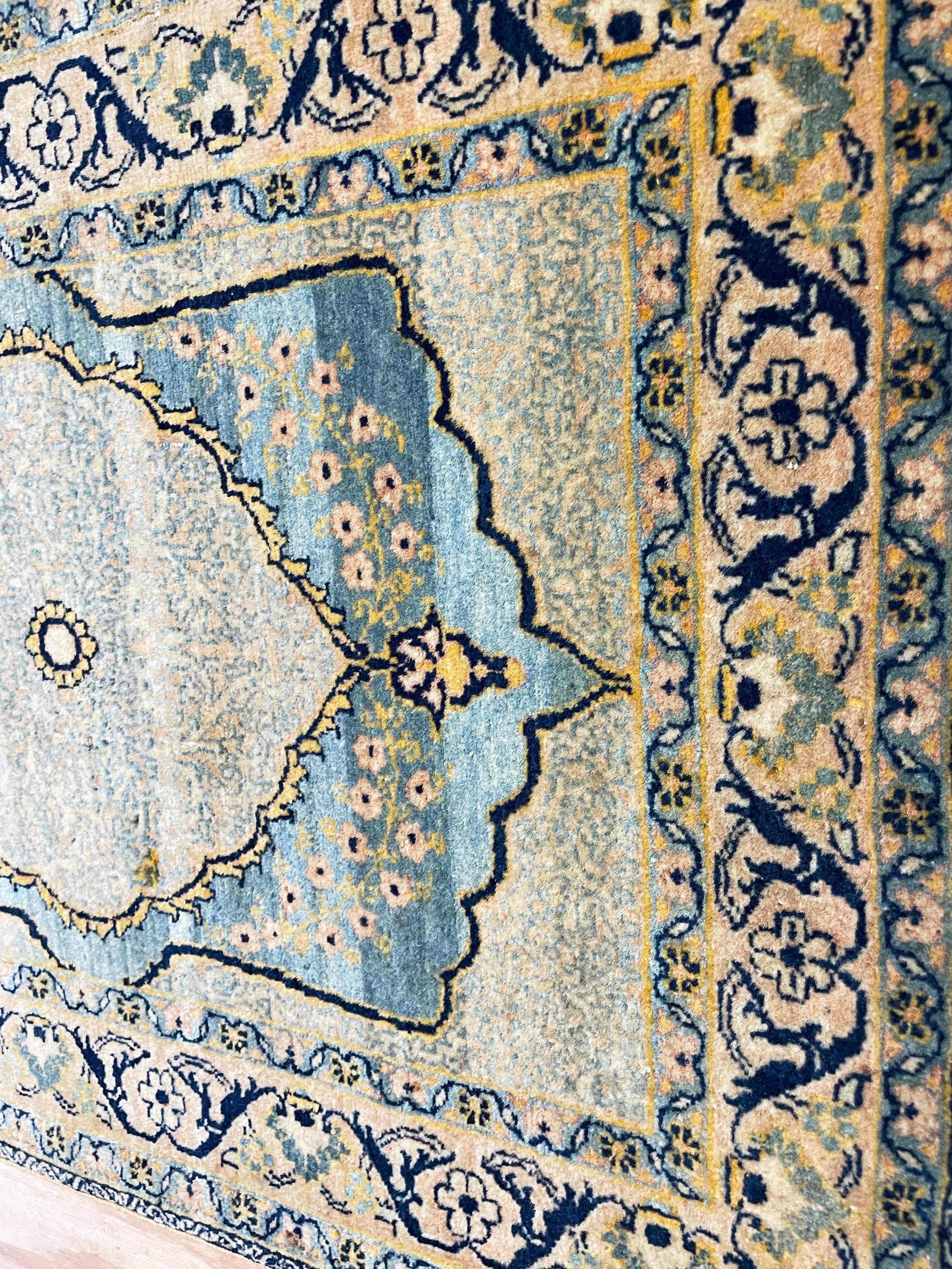 Antiker persischer Täbris Hajji-Jalili-Teppich aus Hajji, das Beste aus Perserteppichen (Handgeknüpft) im Angebot