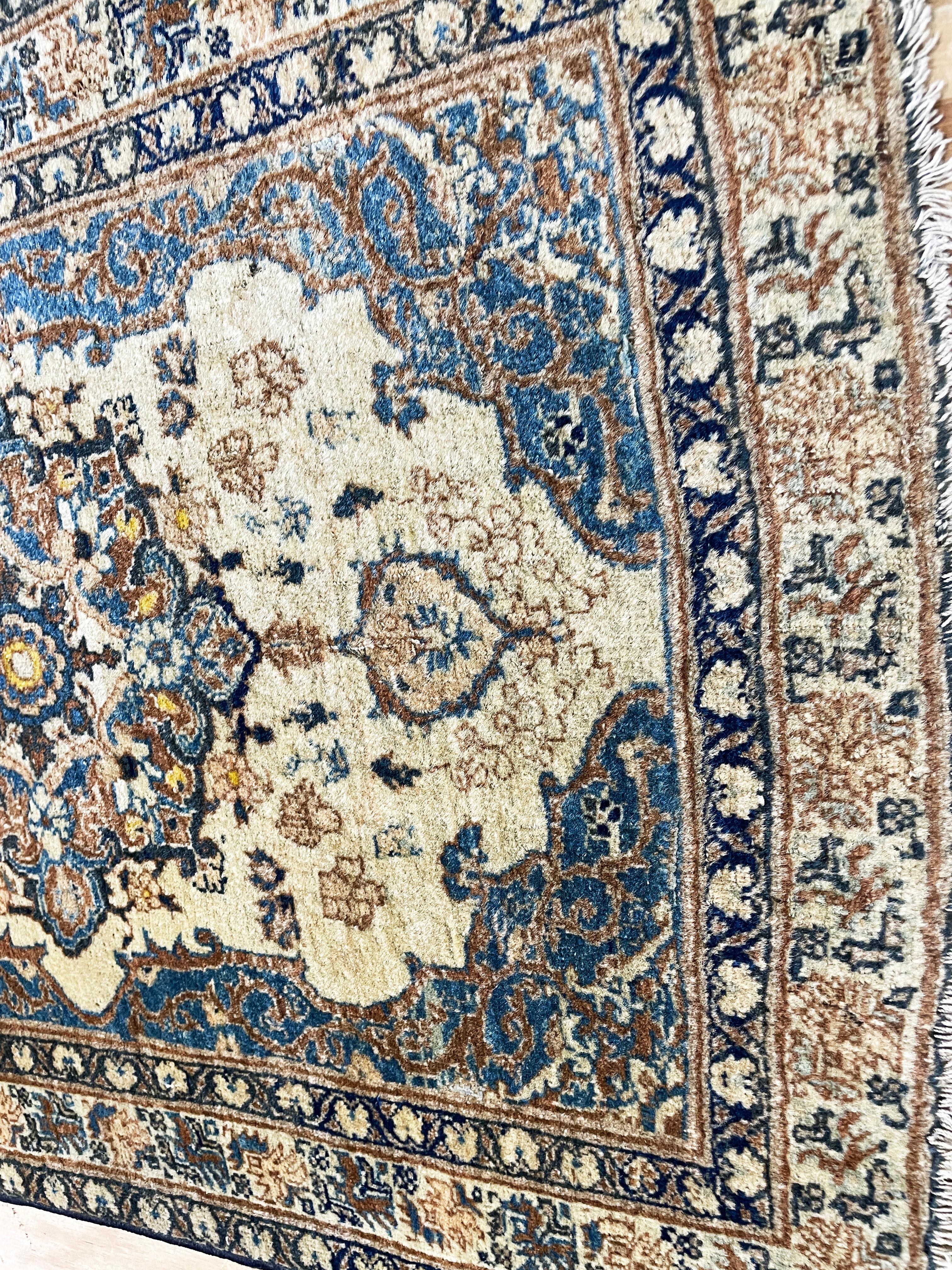 Antiker persischer Täbris Hajji-Jalili-Teppich aus Hajji, das Beste aus Perserteppichen im Zustand „Gut“ im Angebot in Evanston, IL