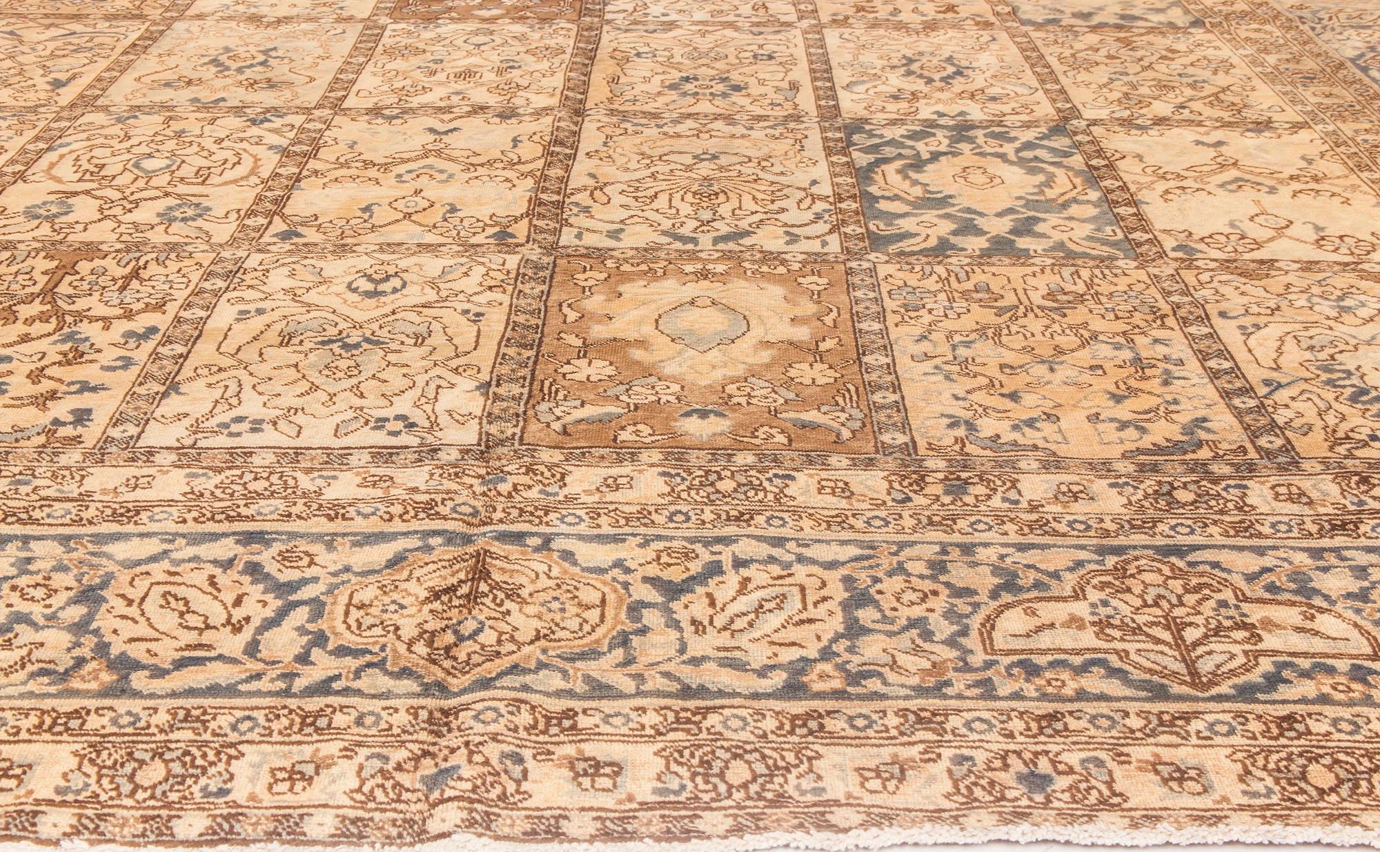 Wool Antique Persian Tabriz Hand Knotted Carpet
