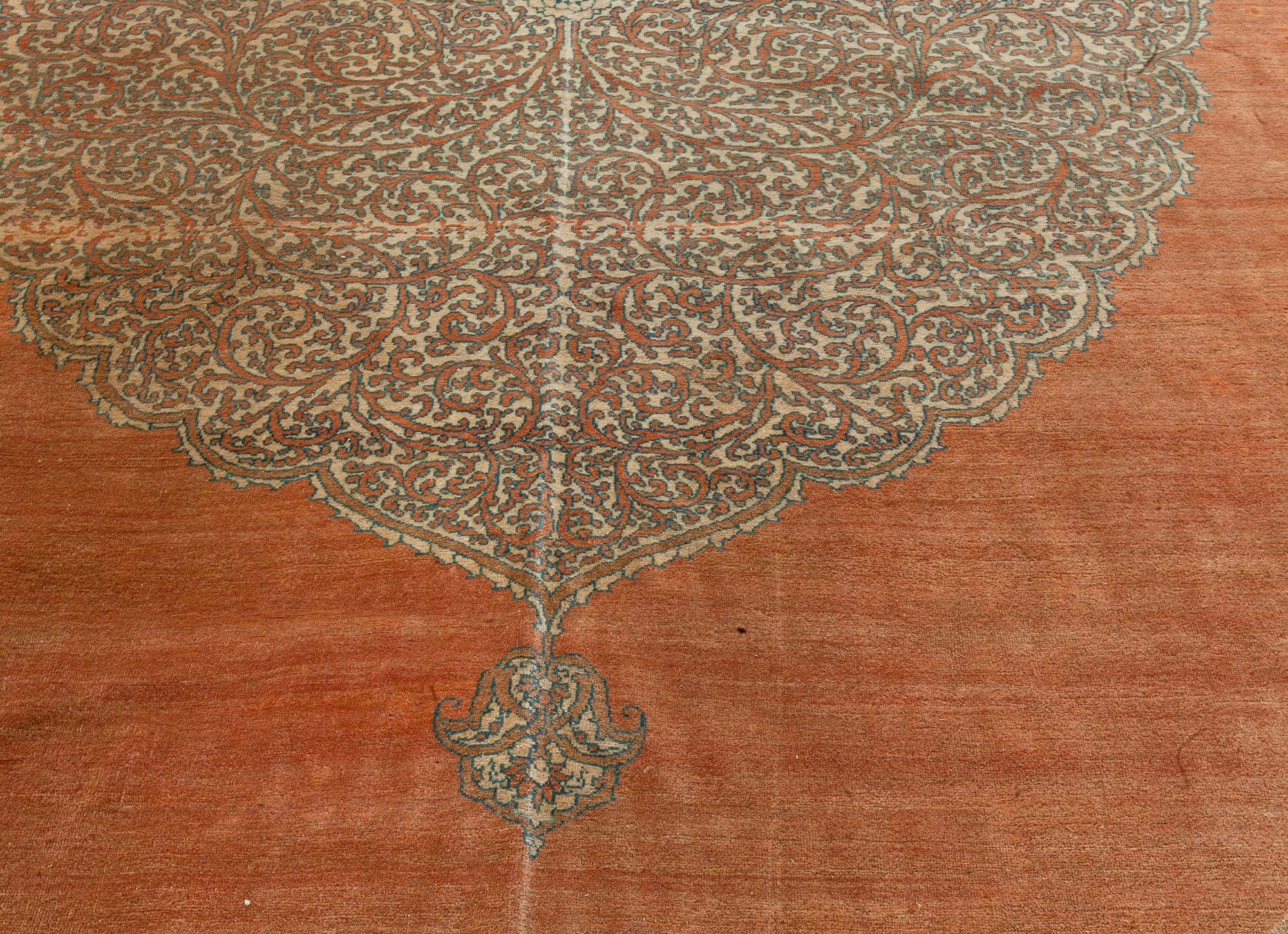 Antiker persischer Wollteppich Tabriz Handmade (Handgeknüpft) im Angebot