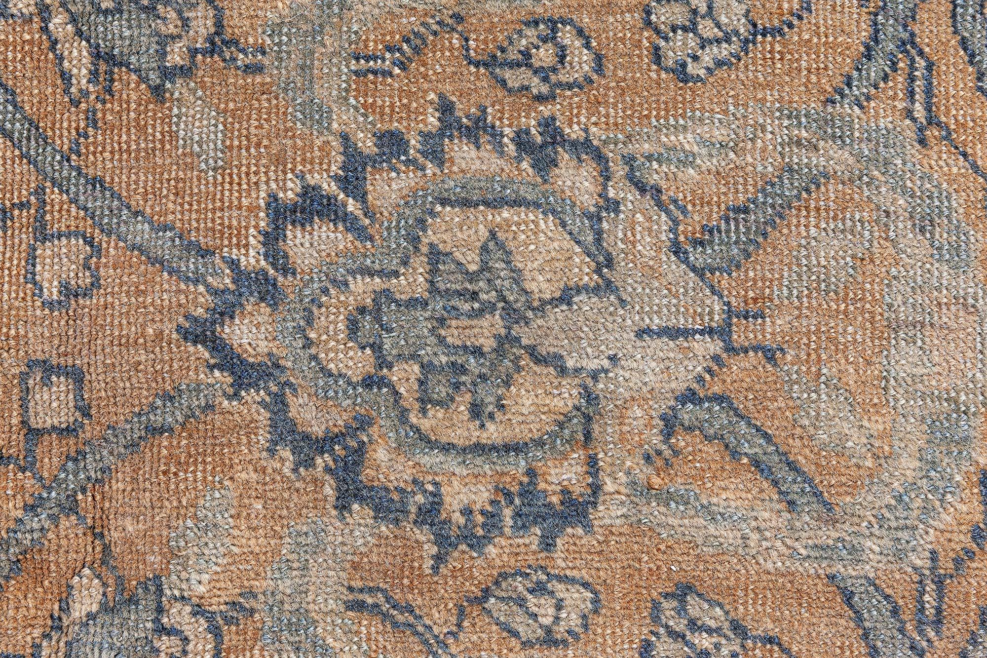 20th Century Doris Leslie Blau Antique Persian Tabriz Handmade Wool Rug For Sale