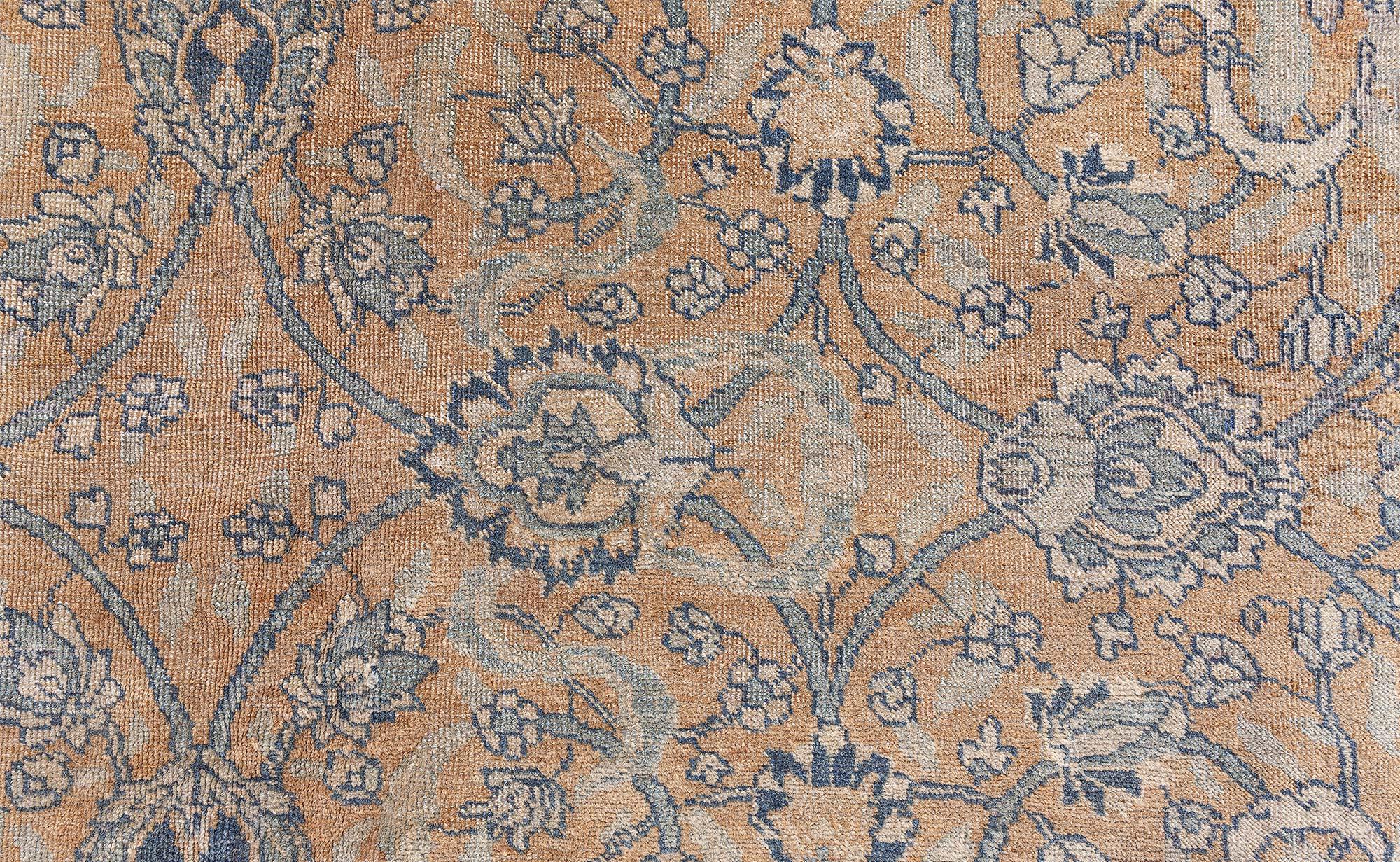 Doris Leslie Blau Antique Persian Tabriz Handmade Wool Rug For Sale 1