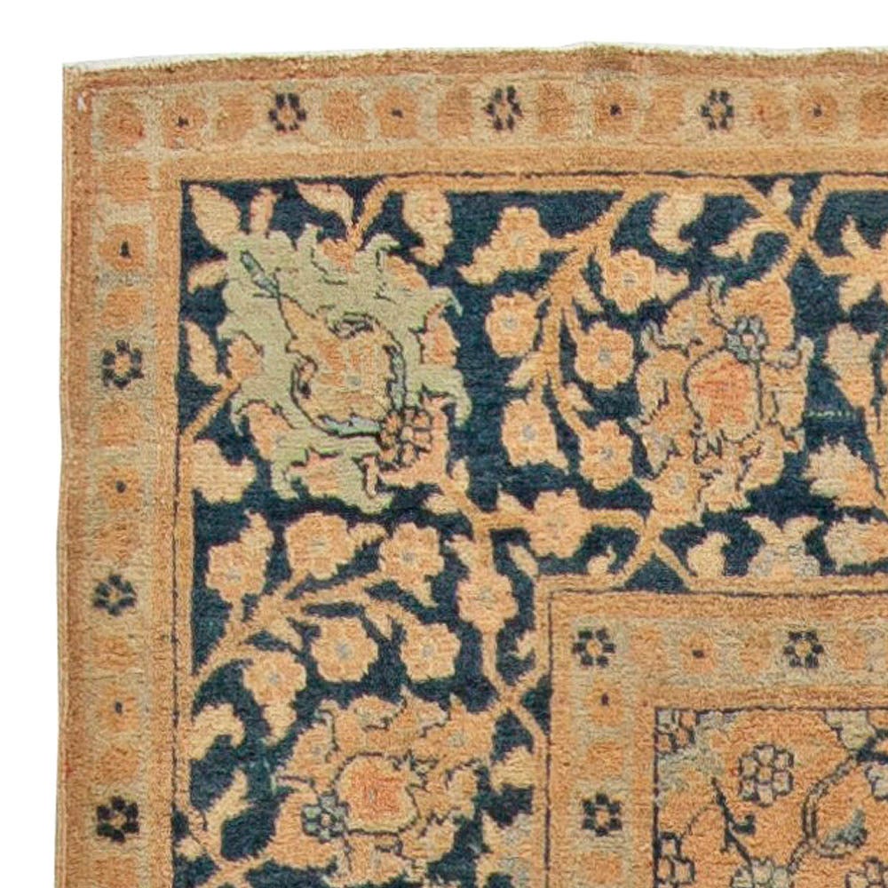 20th Century Antique Persian Tabriz Handwoven Wool Rug For Sale