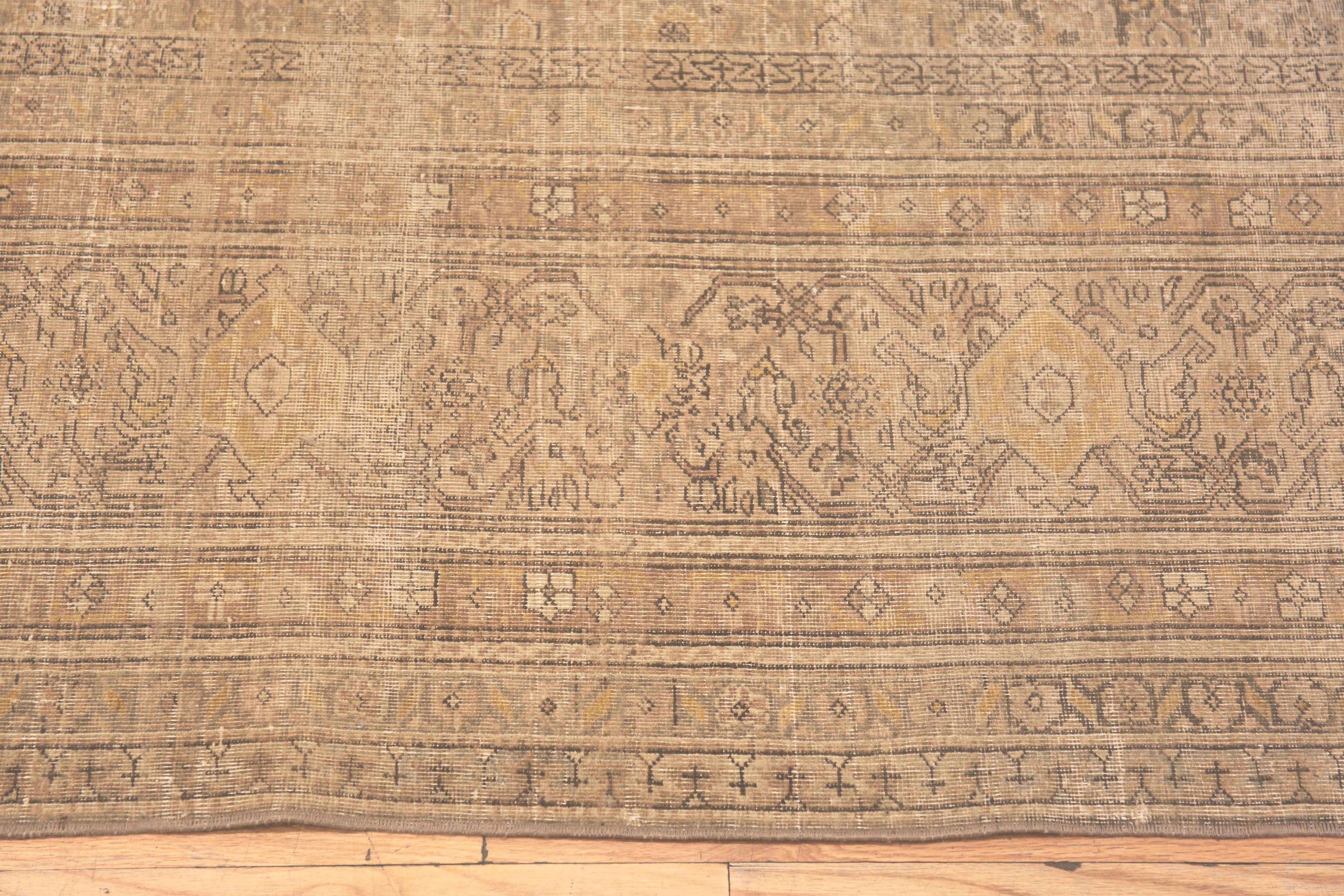 Hand-Knotted Nazmiyal Collection Antique Persian Tabriz Rug. 12 ft 3 in x 15 ft 8 in