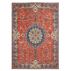 Tapis persan antique Tabriz Heydarzadeh - Taille : 15'7 x 11'3