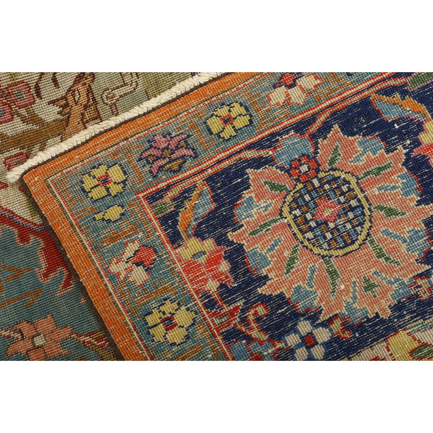 Antiker persischer Javanischer Amirkhiz-Teppich aus Täbris aus Java - Größe: 12'1 X 9'9 (Persisch) im Angebot