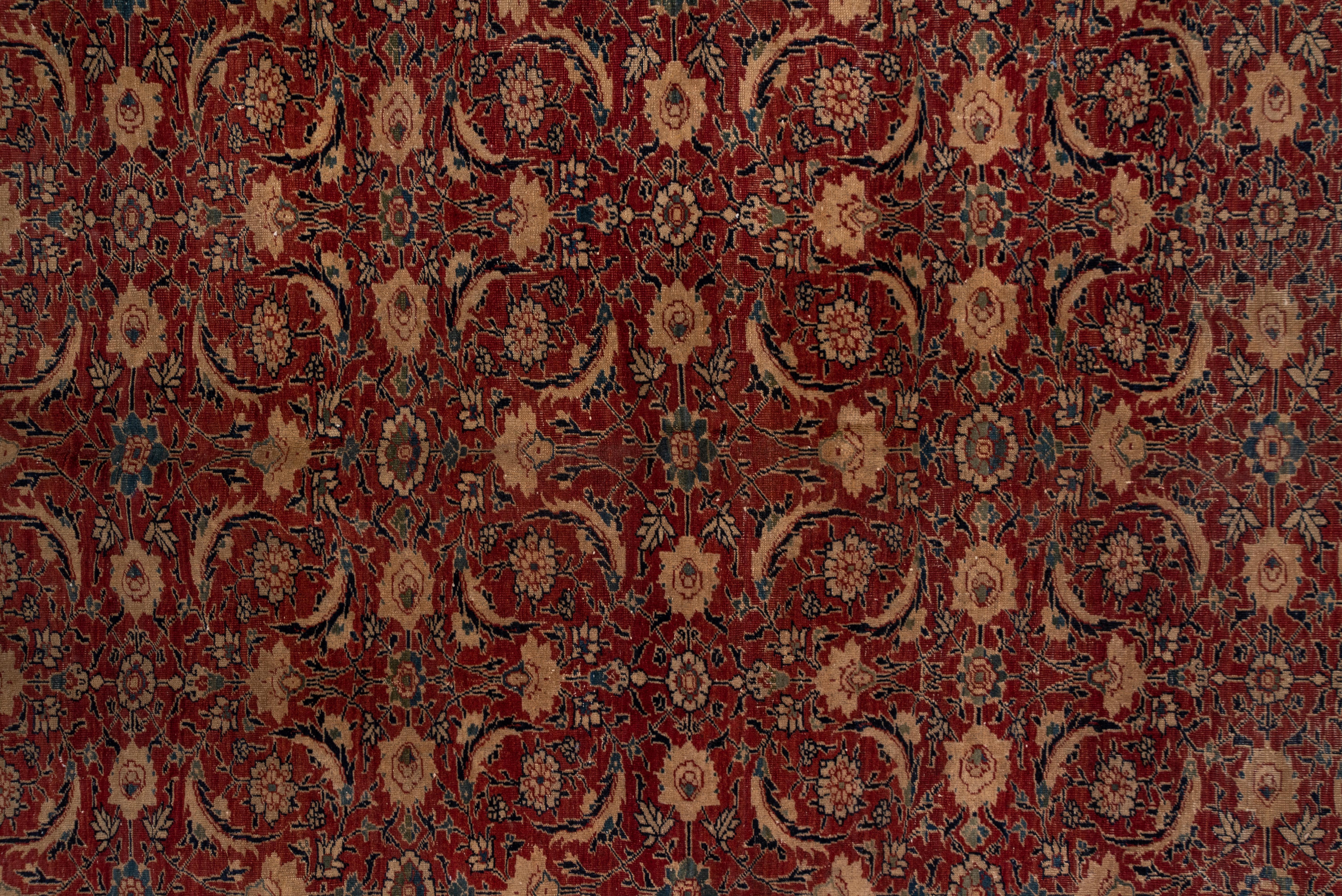Hand-Knotted Antique Persian Tabriz Mansion Carpet For Sale