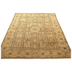 Antique Persian Tabriz Oriental Carpet in Room Size with Garden Design