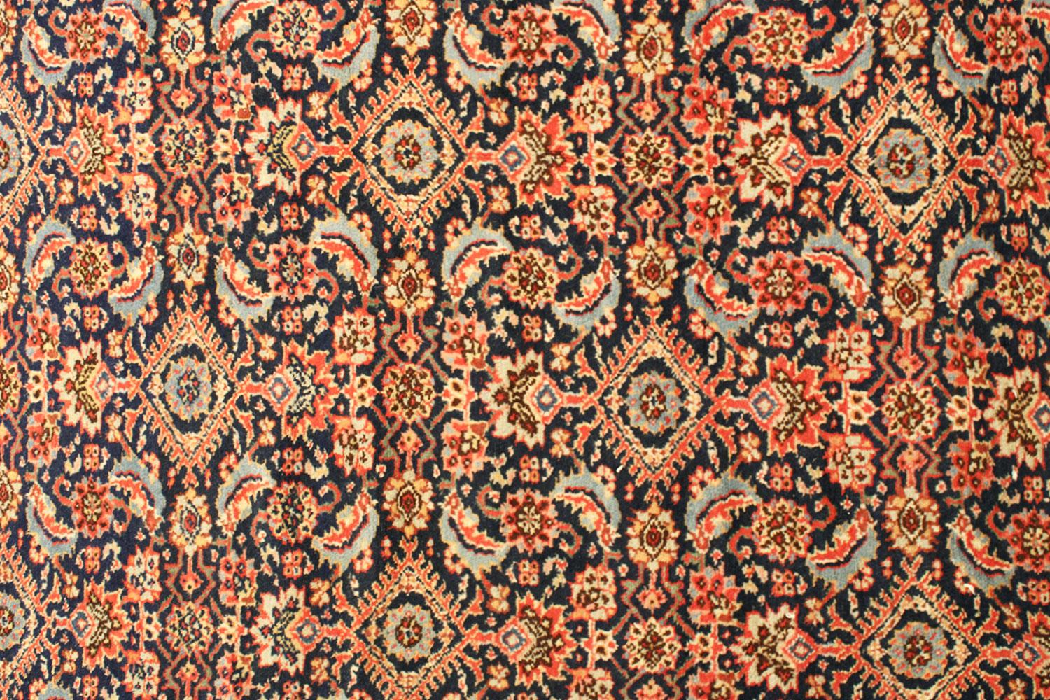 Antique Persian Tabriz Oriental Carpet in Room Size with Herati Design For Sale 5
