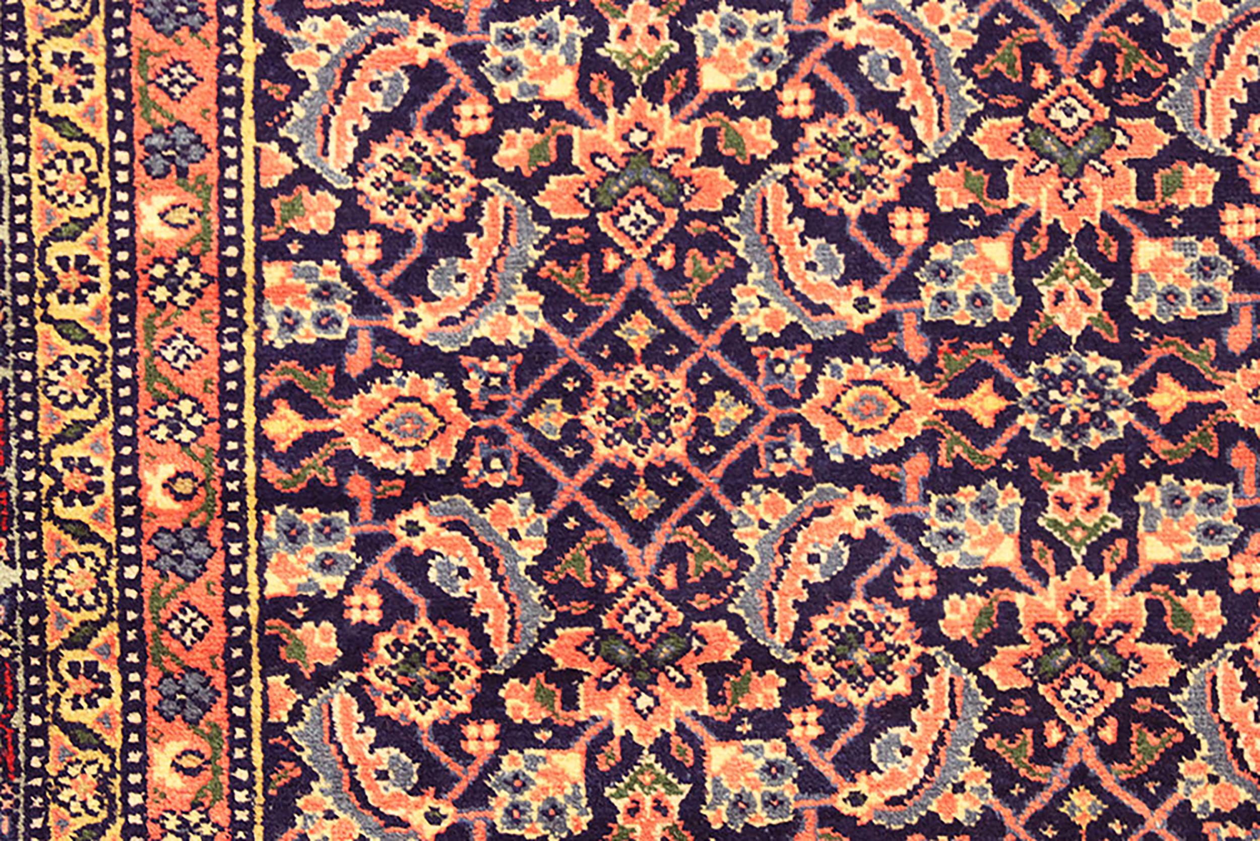 Antique Persian Tabriz Oriental Carpet in Room Size with Herati Design For Sale 7