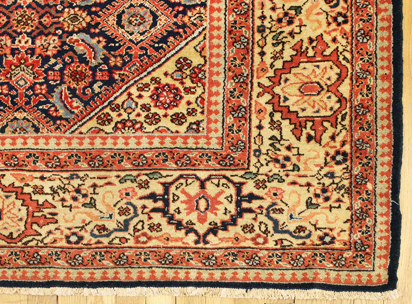Antique Persian Tabriz Oriental Carpet in Room Size with Herati Design In Good Condition For Sale In New York, NY