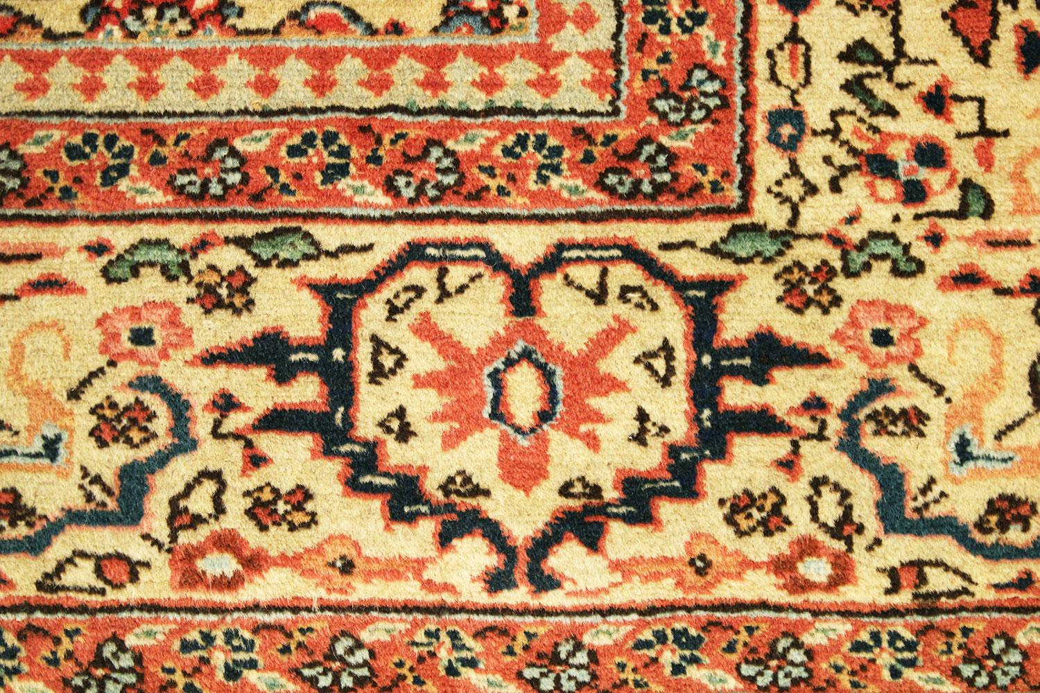 Early 20th Century Antique Persian Tabriz Oriental Carpet in Room Size with Herati Design For Sale