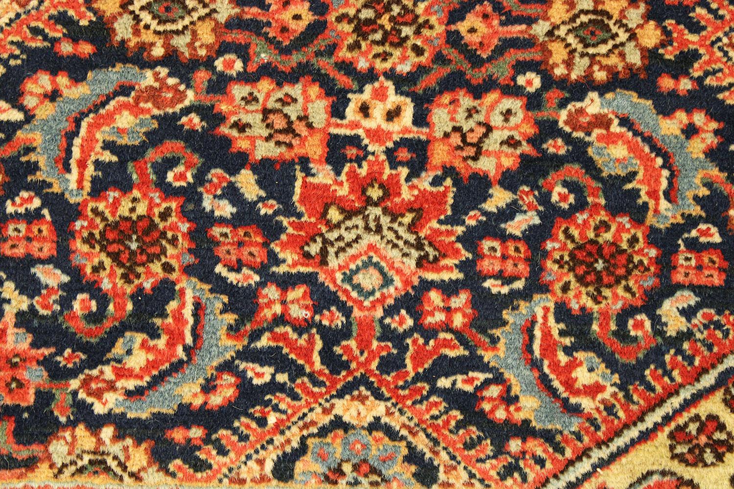 Wool Antique Persian Tabriz Oriental Carpet in Room Size with Herati Design For Sale