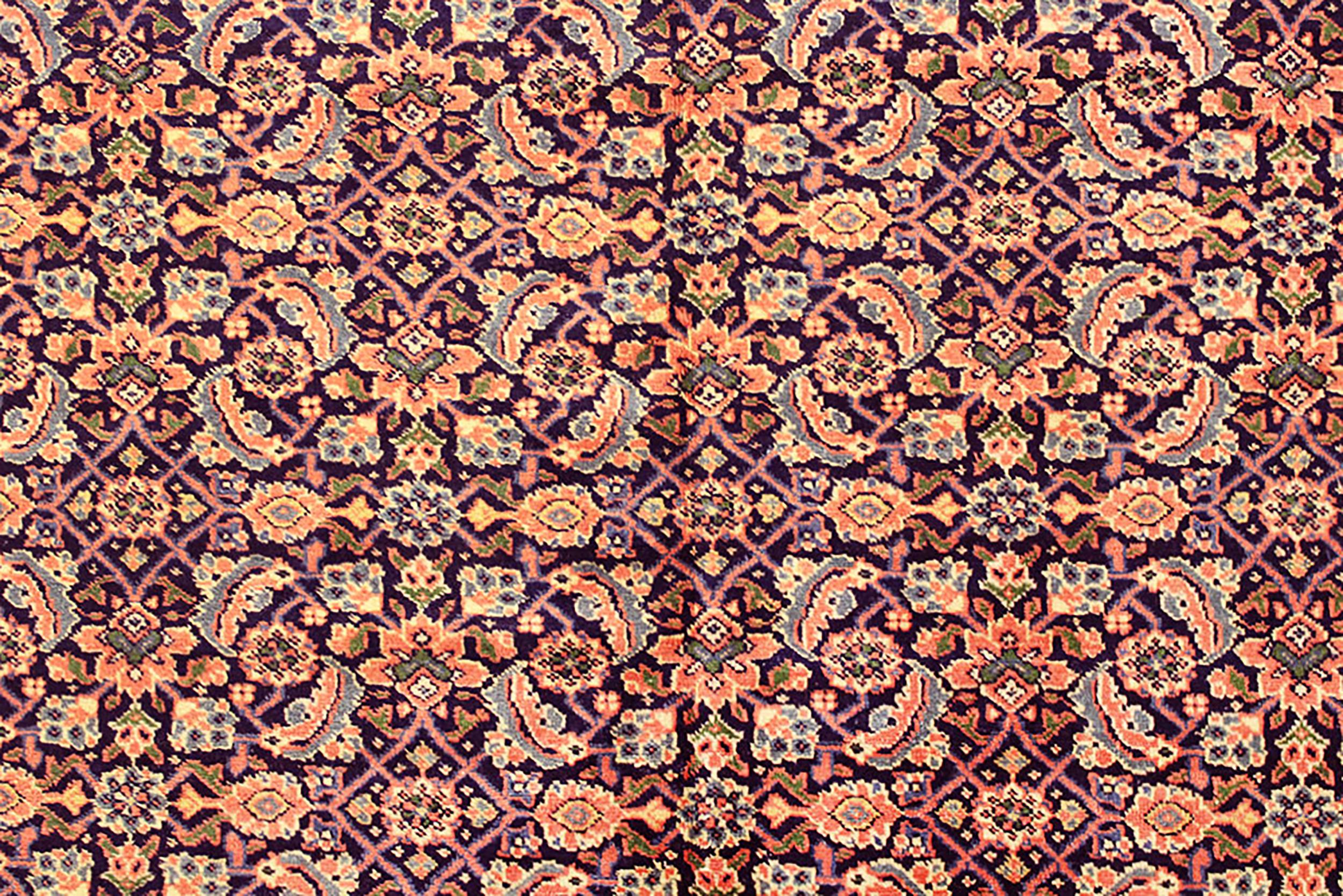 Antique Persian Tabriz Oriental Carpet in Room Size with Herati Design For Sale 1