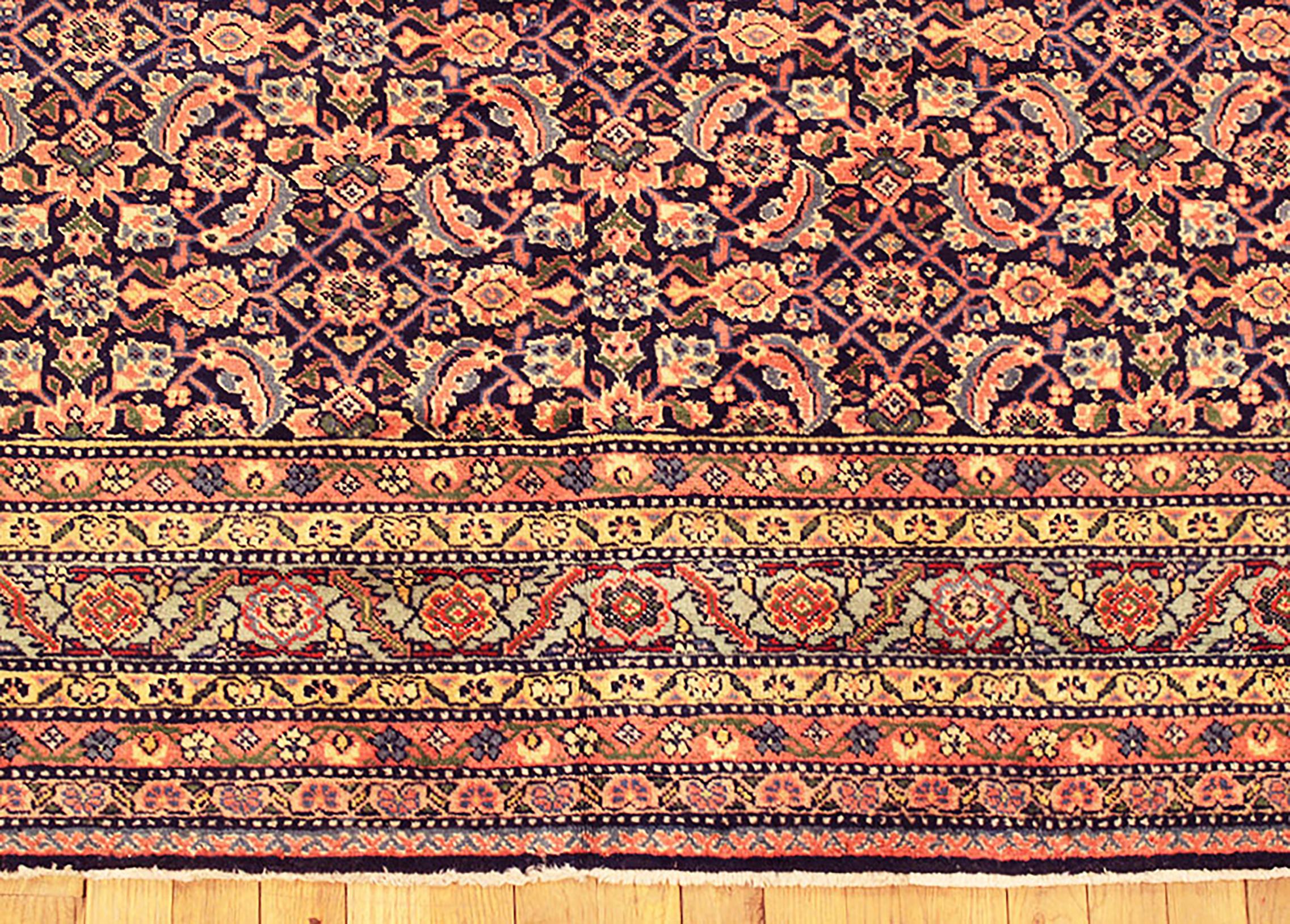 Antique Persian Tabriz Oriental Carpet in Room Size with Herati Design For Sale 3