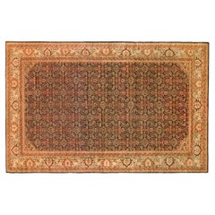 Tapis persan ancien de Tabriz Oriental de taille normale avec motif Herati