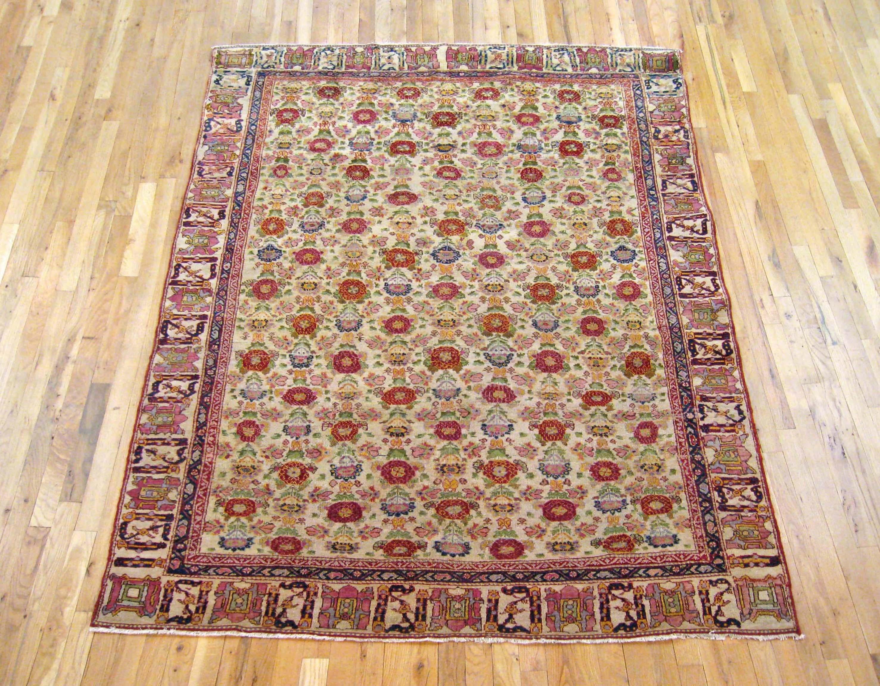 Antique Perisan Tabriz Oriental carpet, circa 1900, Small Sized

An antique Persian Tabriz oriental carpet, circa 1900. Size: 7'2