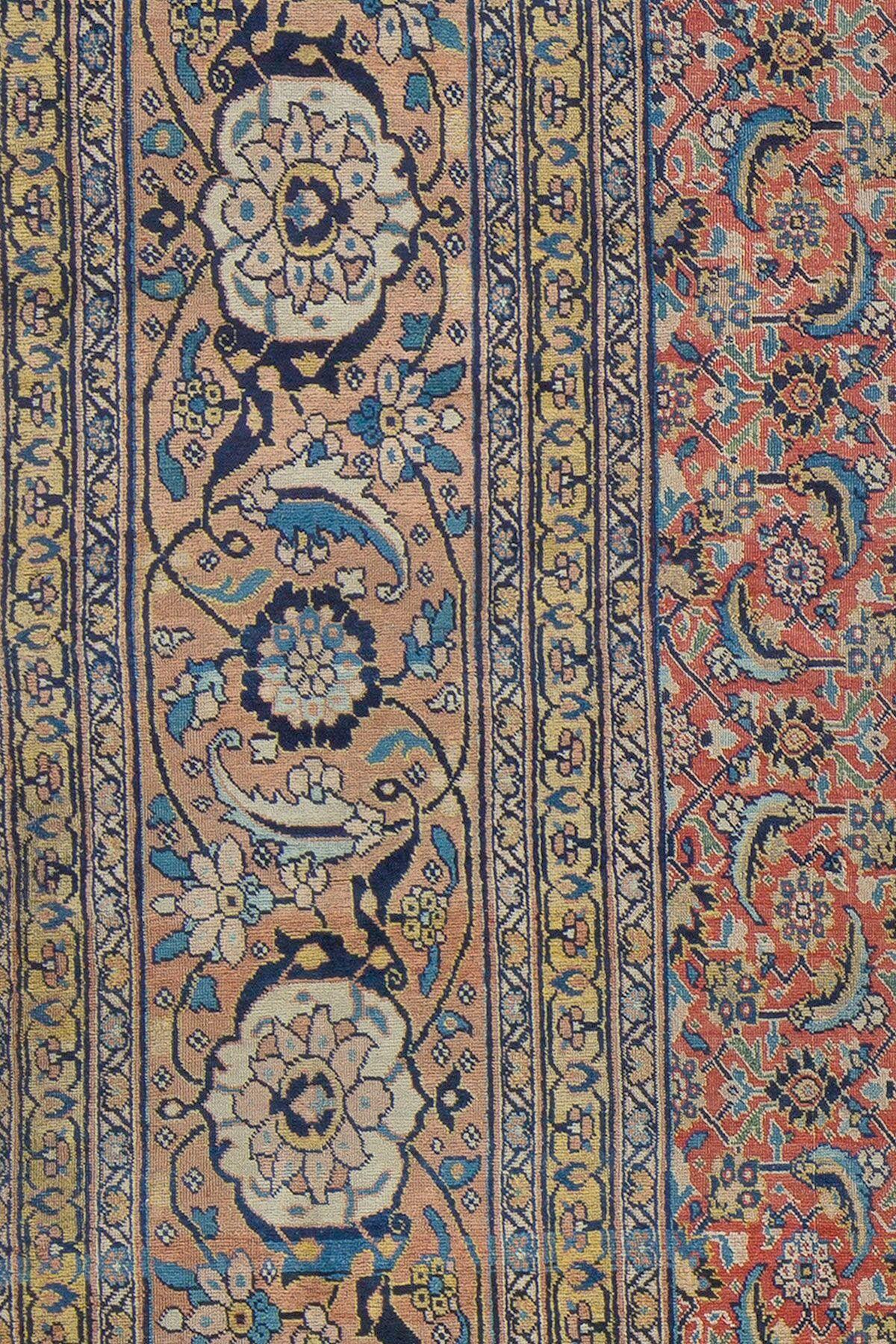 Antique Persian Tabriz Oriental Rug In Good Condition In New York, NY