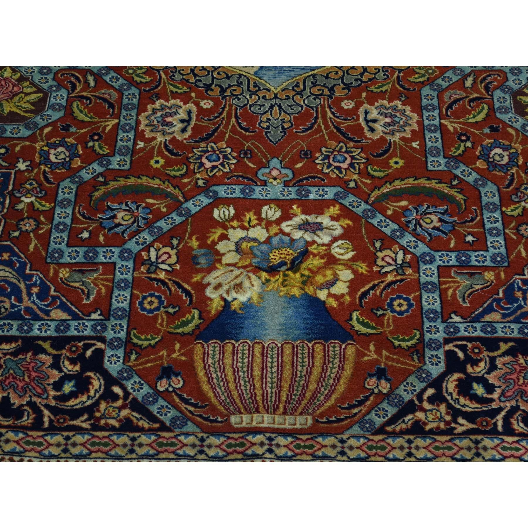 Antique Persian Tabriz Pictorial Mint Cond Oriental Rug 4