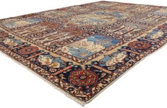 Late 19th Century Antique Persian Tabriz Pictorial Carpet with Traditional Style